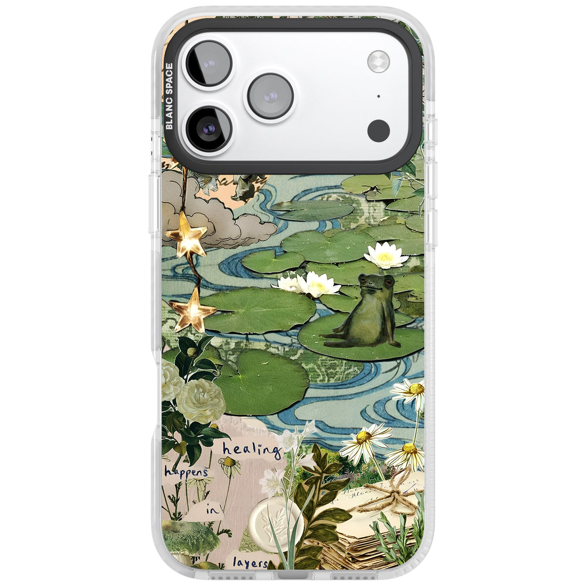 Lily Pad River iPhone 17 Pro Max Impact Clear Phone Case front