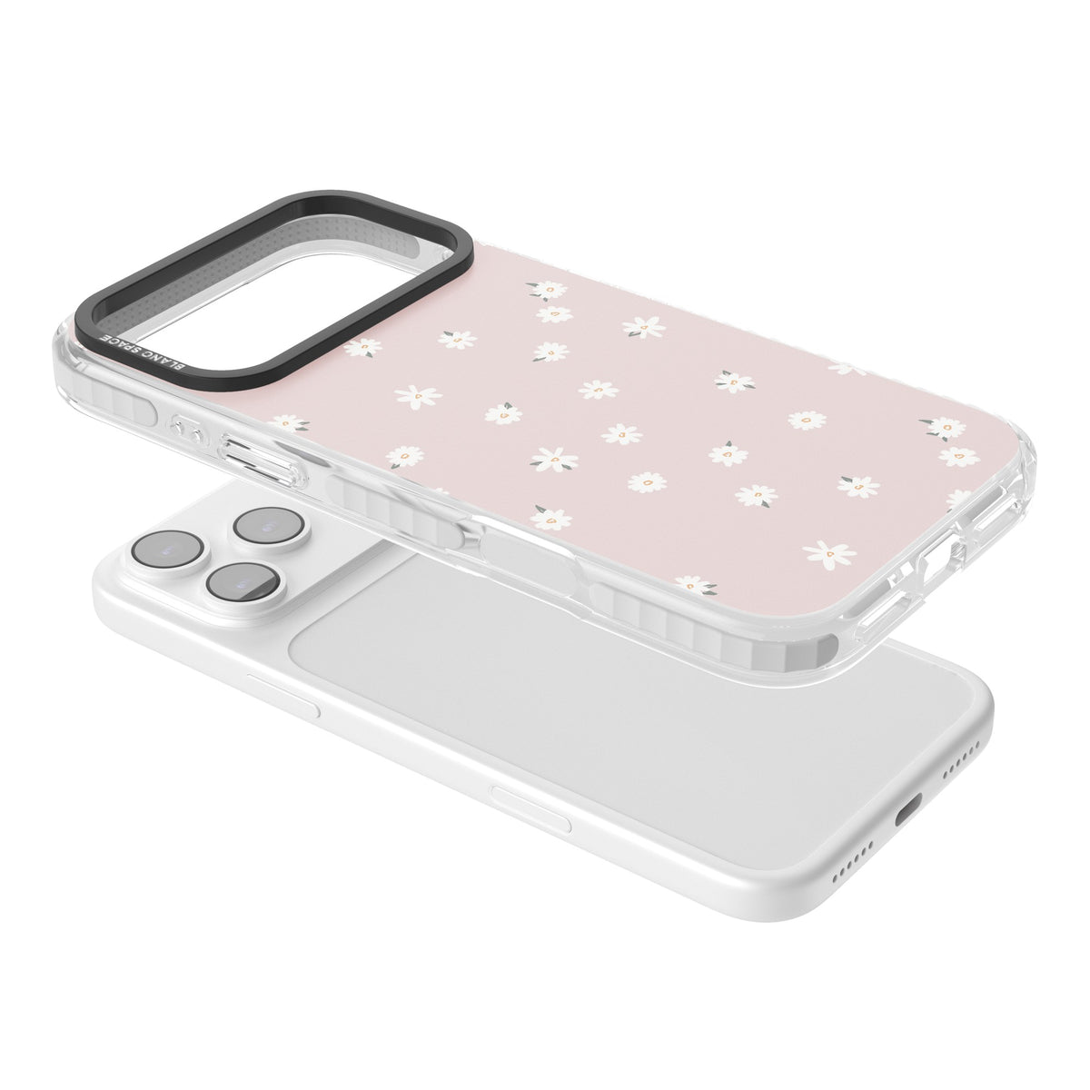 Rosewater Fields iPhone 17 Pro Max Impact Clear Phone Case angled