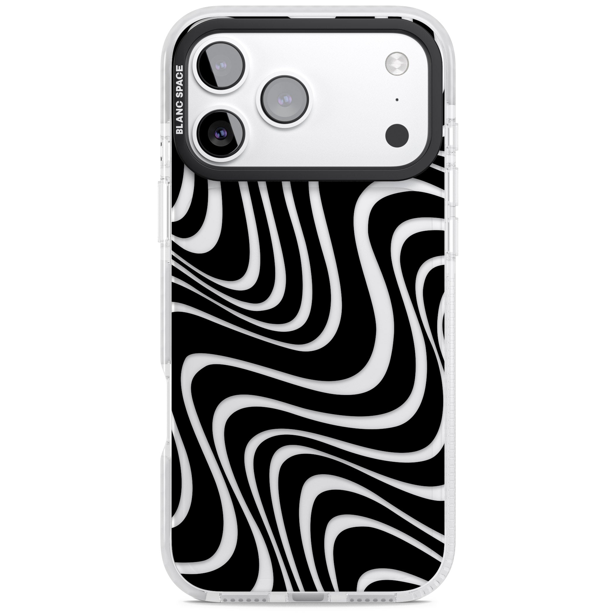 Abstract Waves iPhone 17 Pro Impact Clear Phone Case