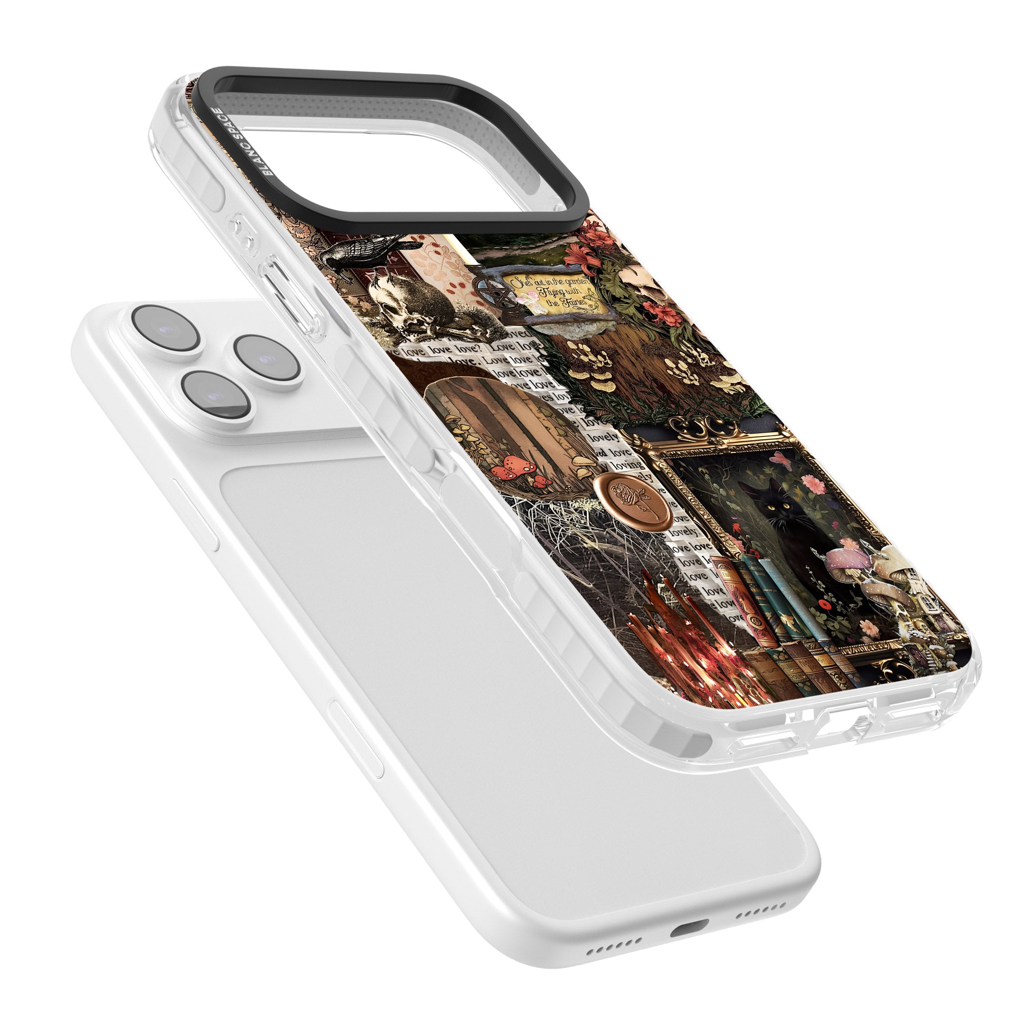 Academia Collage iPhone 17 Pro Impact Clear Phone Case Colours