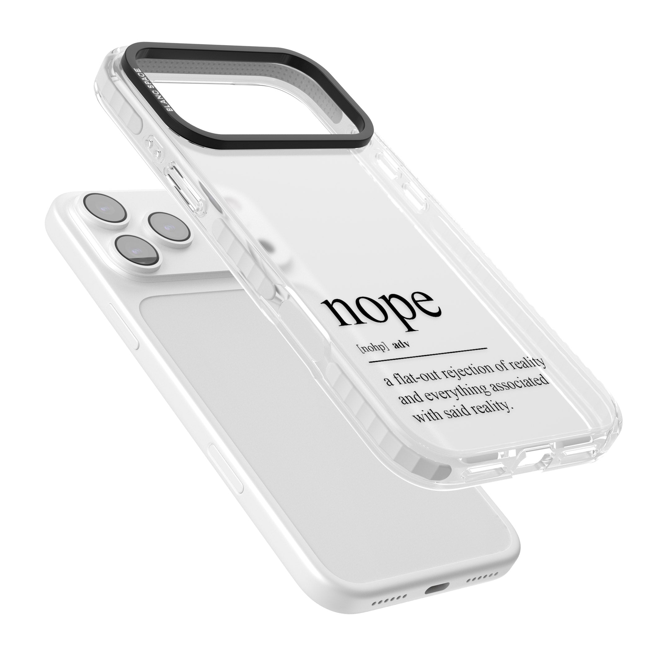 Nope iPhone 17 Pro Impact Clear Phone Case Colours