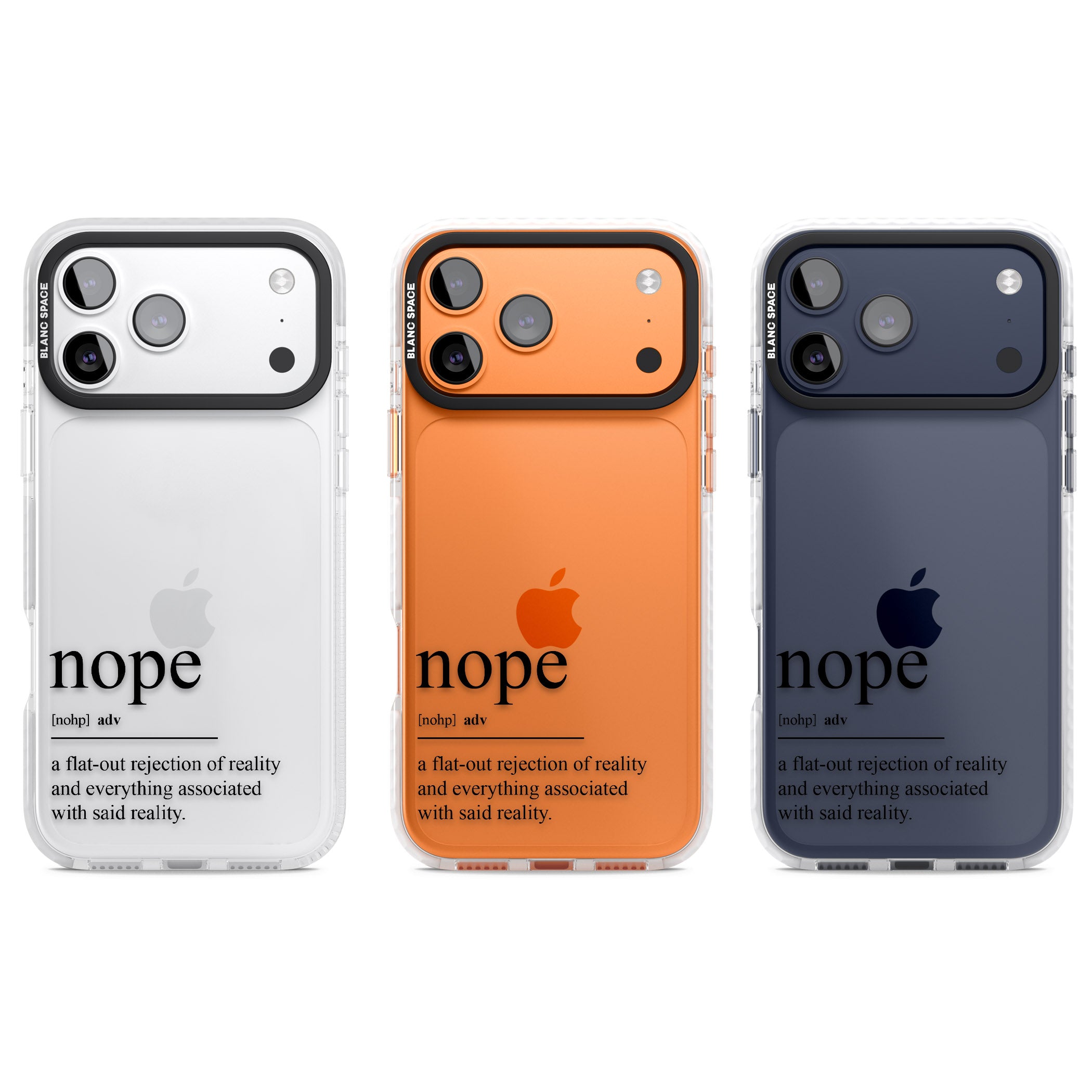 Nope iPhone 17 Pro Impact Clear Phone Case APT Impact Protection