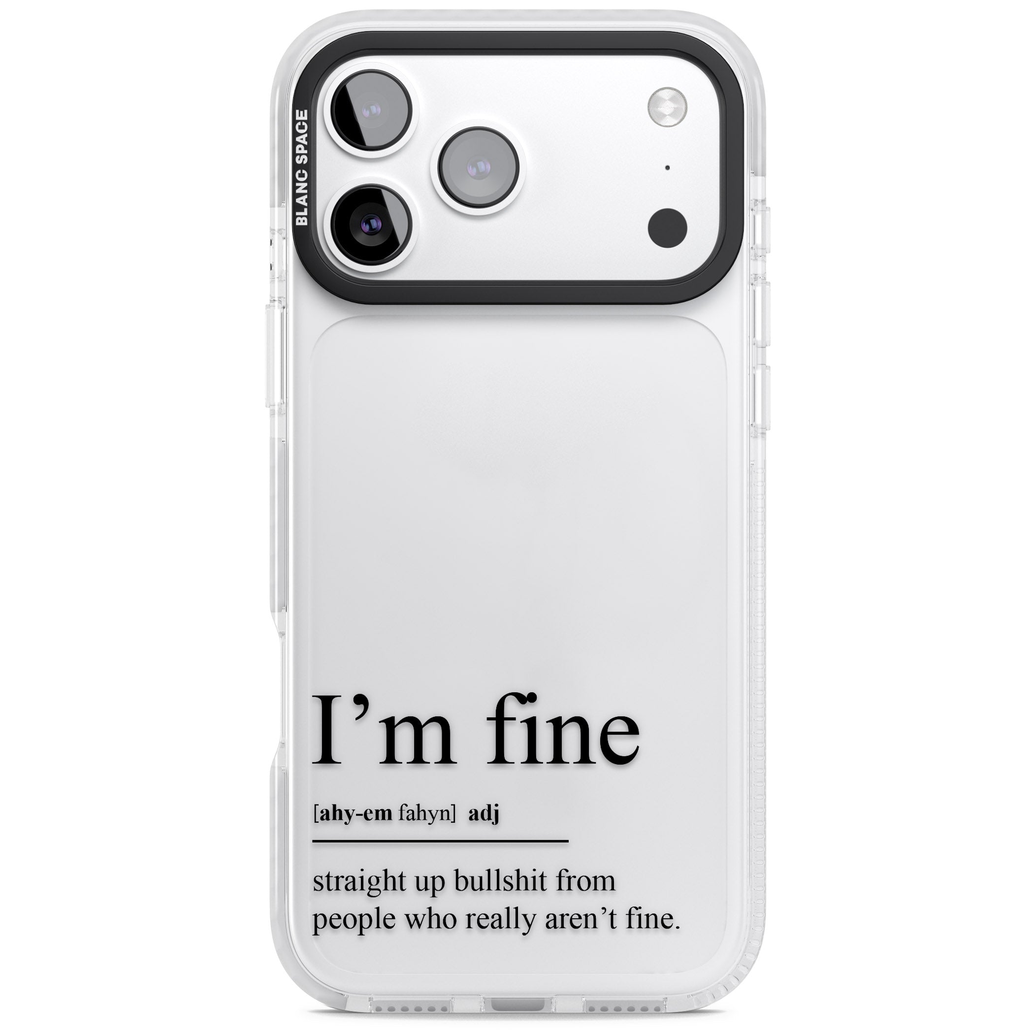 Im Fine iPhone 17 Pro Impact Clear Phone Case