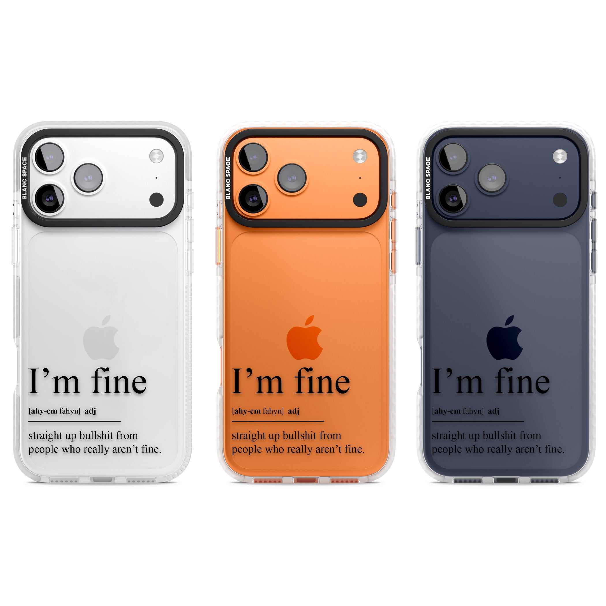 Im Fine iPhone 17 Pro Impact Clear Phone Case APT Impact Protection