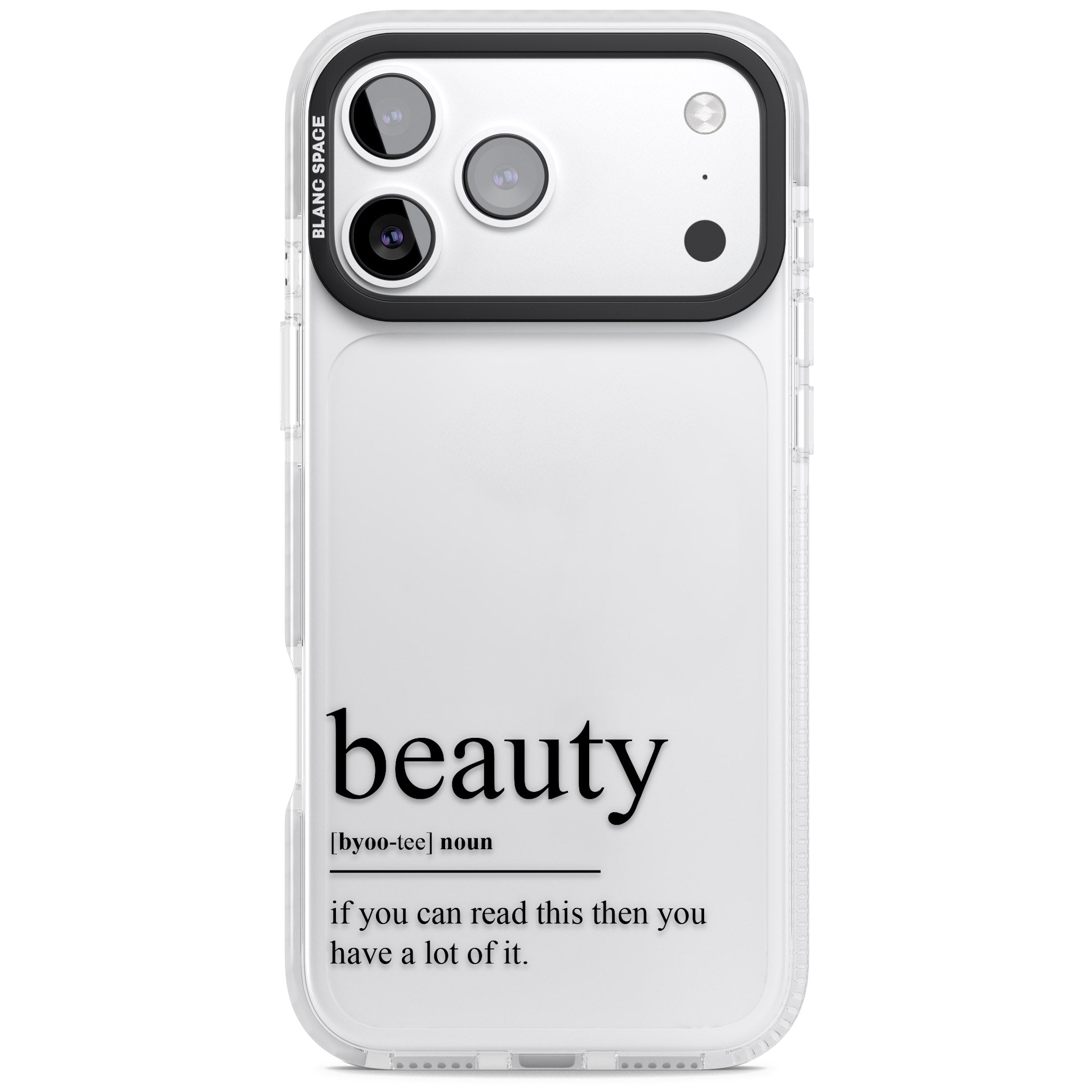 Beauty iPhone 17 Pro Impact Clear Phone Case