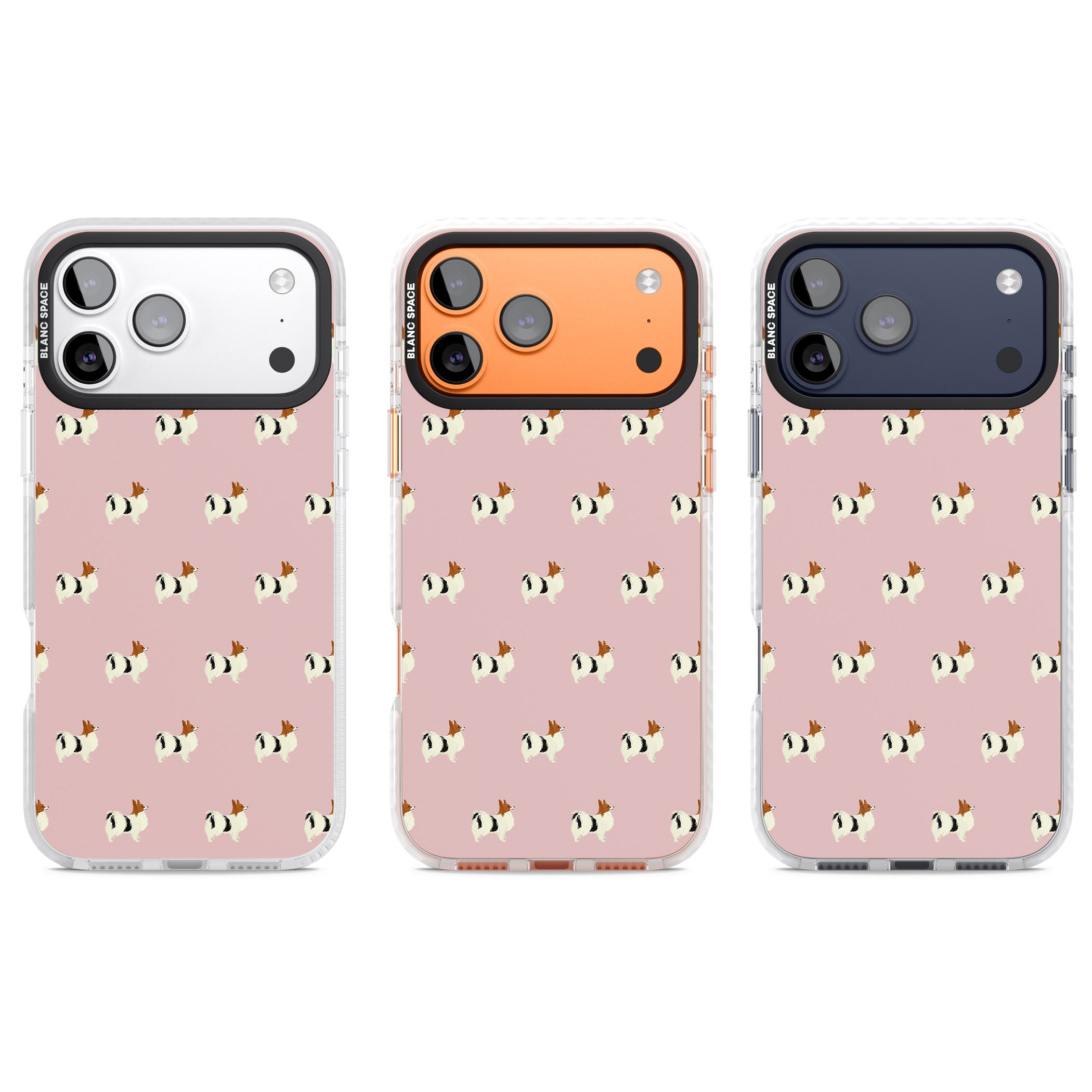 Adorable Dog Print iPhone 17 Pro Impact Clear Phone Case APT Impact Protection