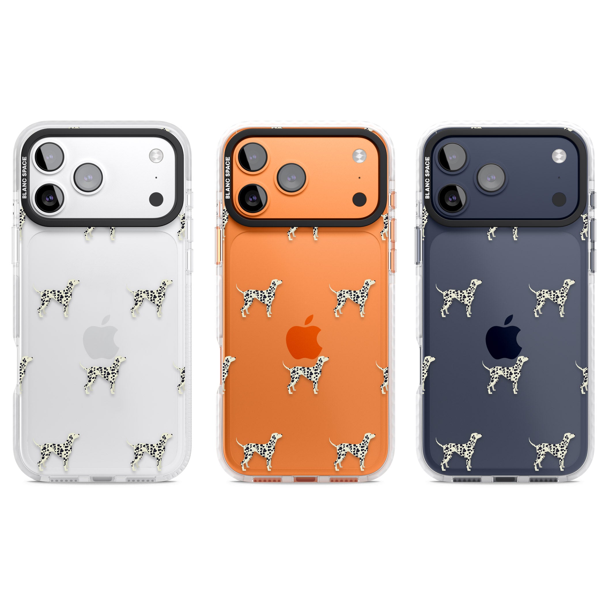 Dalmatian Dog Pattern iPhone 17 Pro Impact Clear Phone Case APT Impact Protection