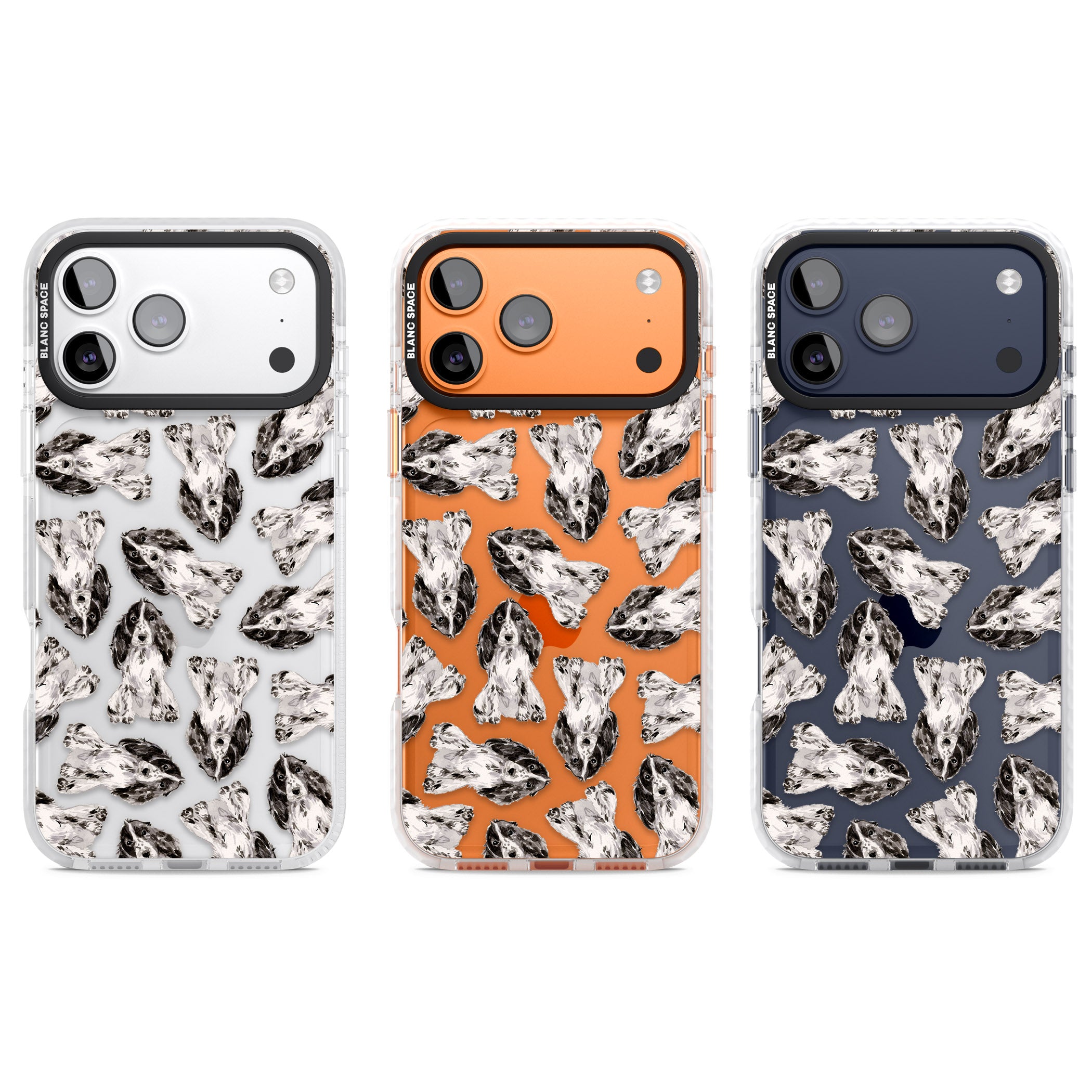 Cocker Spaniel Watercolor Elegance iPhone 17 Pro Impact Clear Phone Case APT Impact Protection