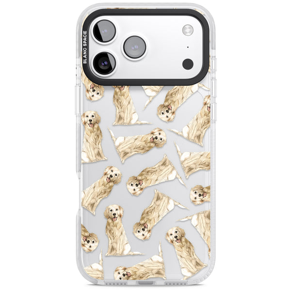 Golden Retriever Watercolor Pattern