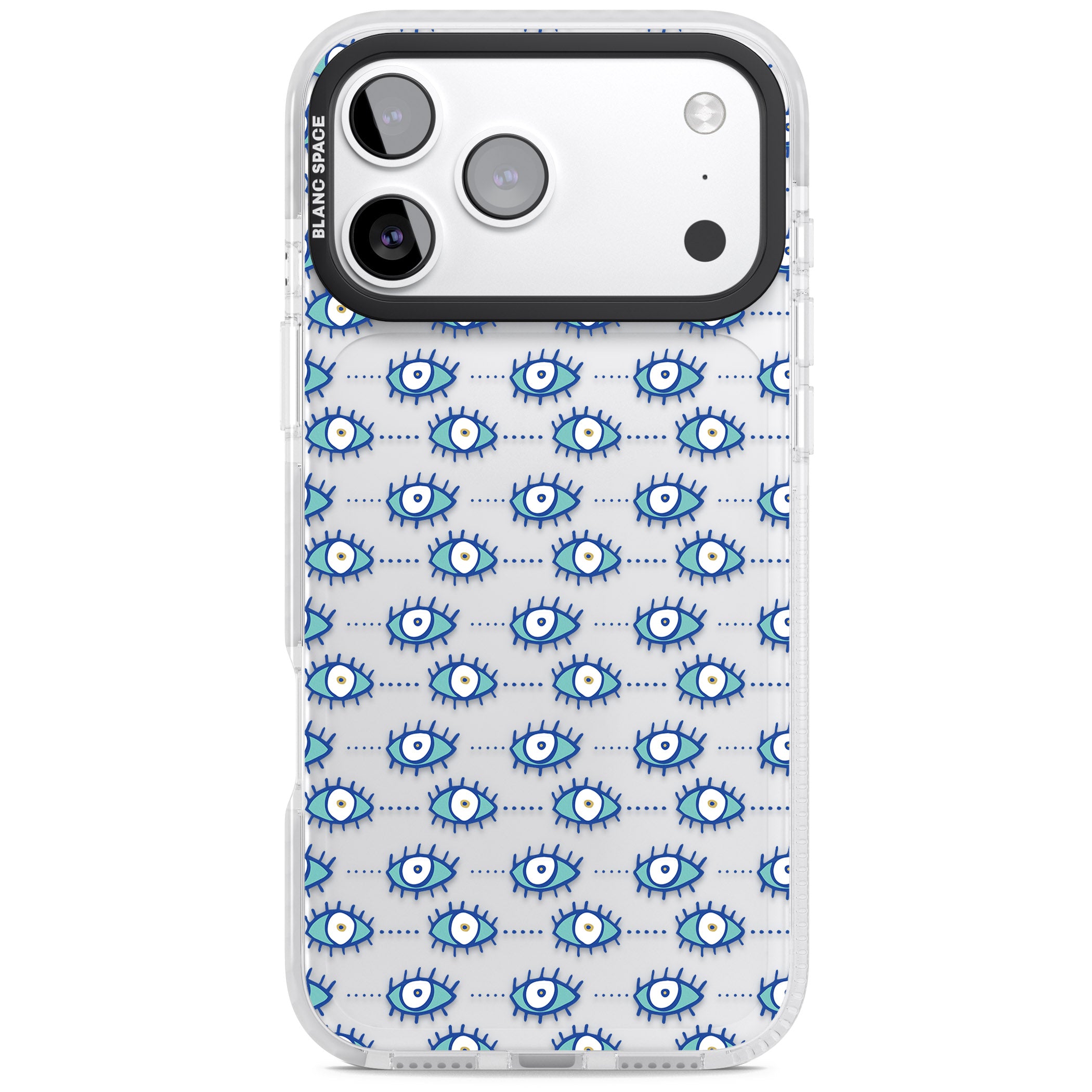 Psychedelic Eyes iPhone 17 Pro Impact Clear Phone Case