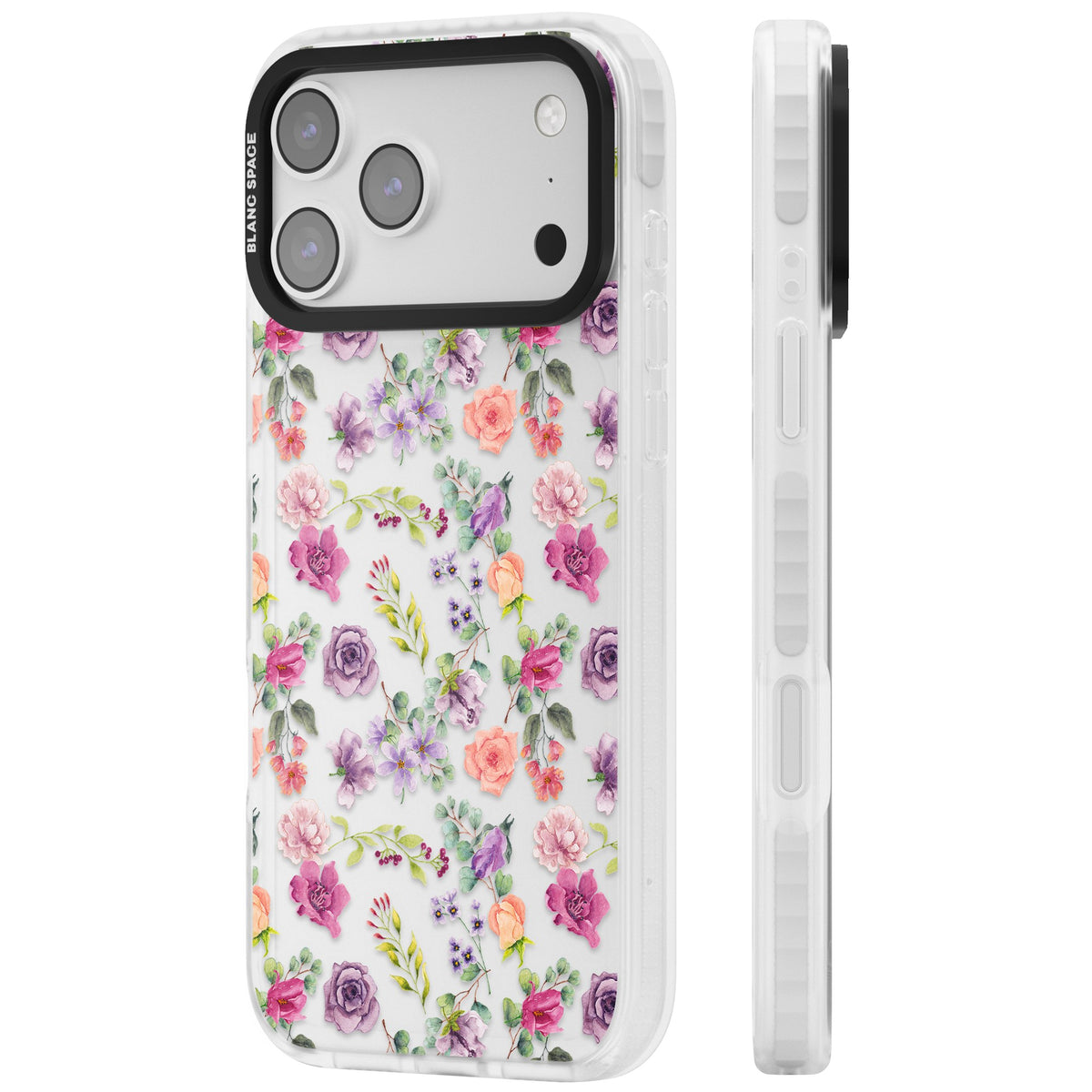 Sunday Flowers iPhone 17 Pro Max Impact Clear Phone Case side