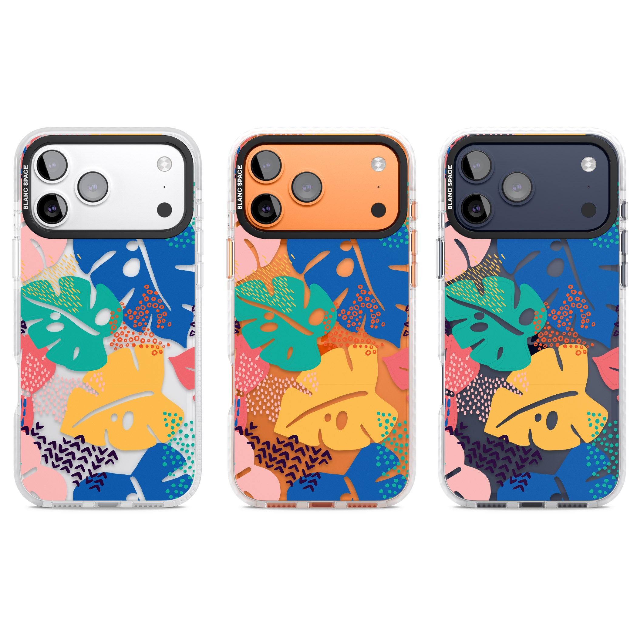 Vibrant Leaves iPhone 17 Pro Impact Clear Phone Case APT Impact Protection