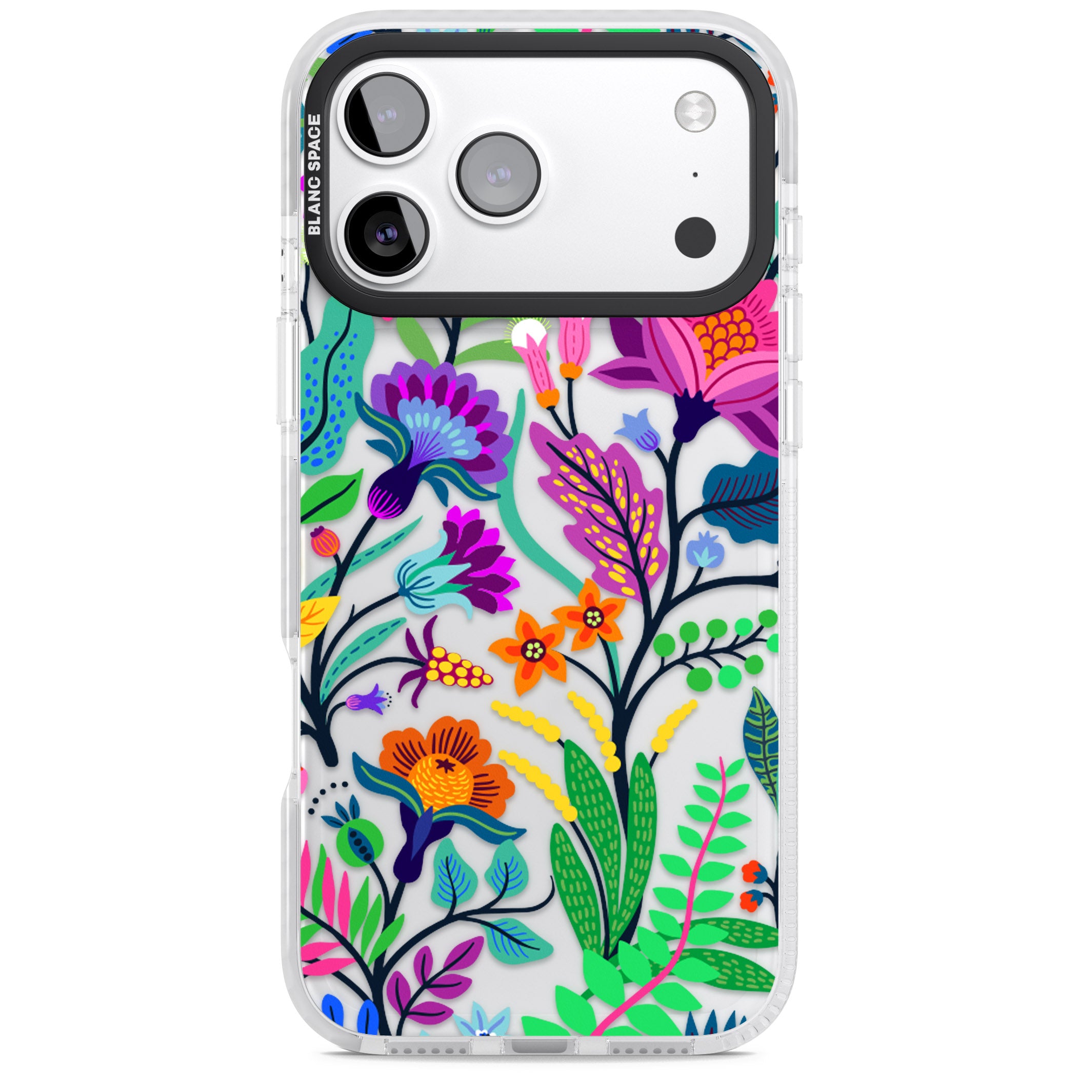 Floral Vibe iPhone 17 Pro Impact Clear Phone Case