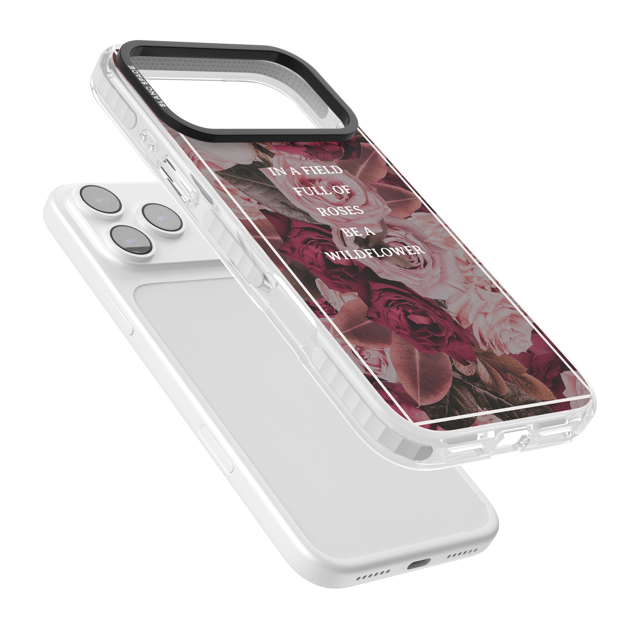 Wildflower Floral Quote iPhone 17 Pro Impact Clear Phone Case Colours