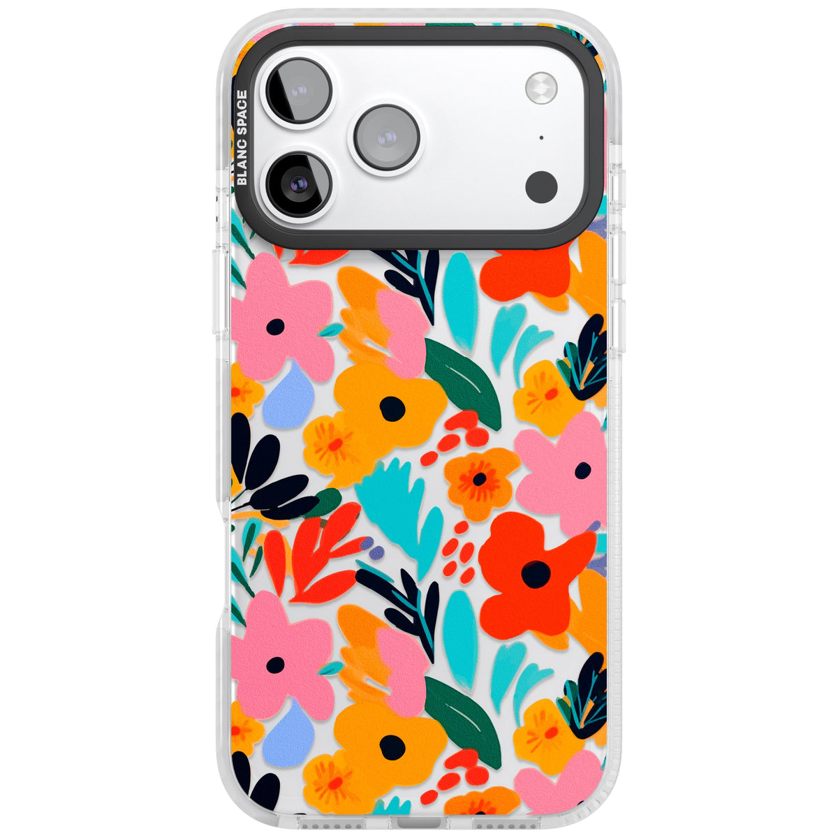 Floral Fiesta iPhone 17 Pro Max Impact Clear Phone Case front