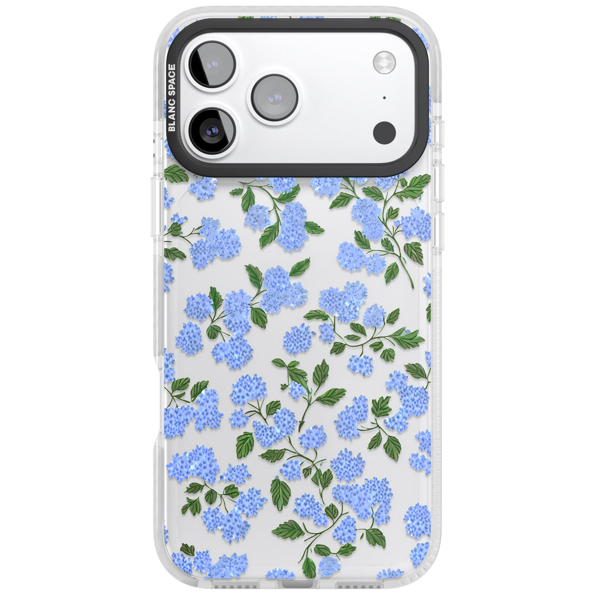 Hydrangea Dreams iPhone 17 Pro Max Impact Clear Phone Case front