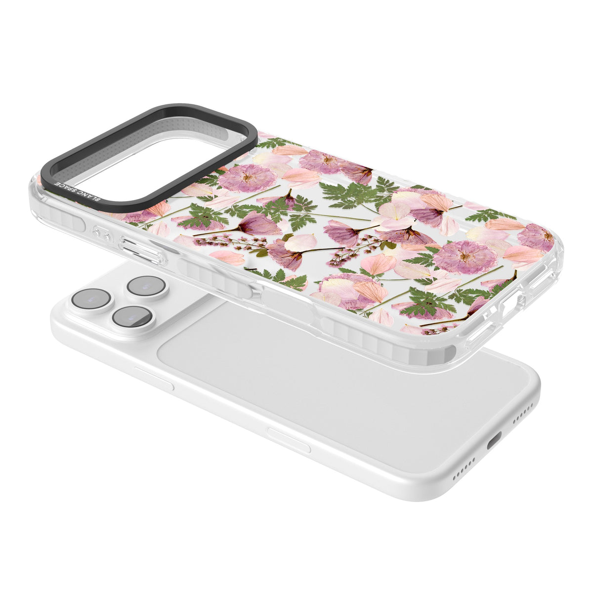 Blossom Archive iPhone 17 Pro Max Impact Clear Phone Case angled