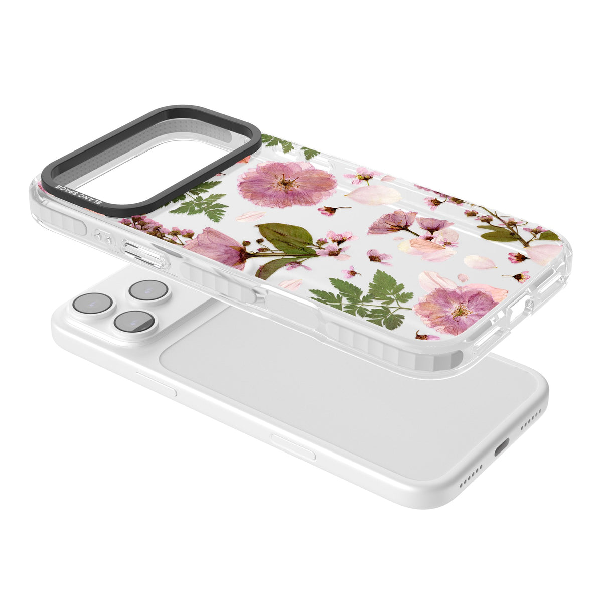 Blossom Bouquet iPhone 17 Pro Max Impact Clear Phone Case angled