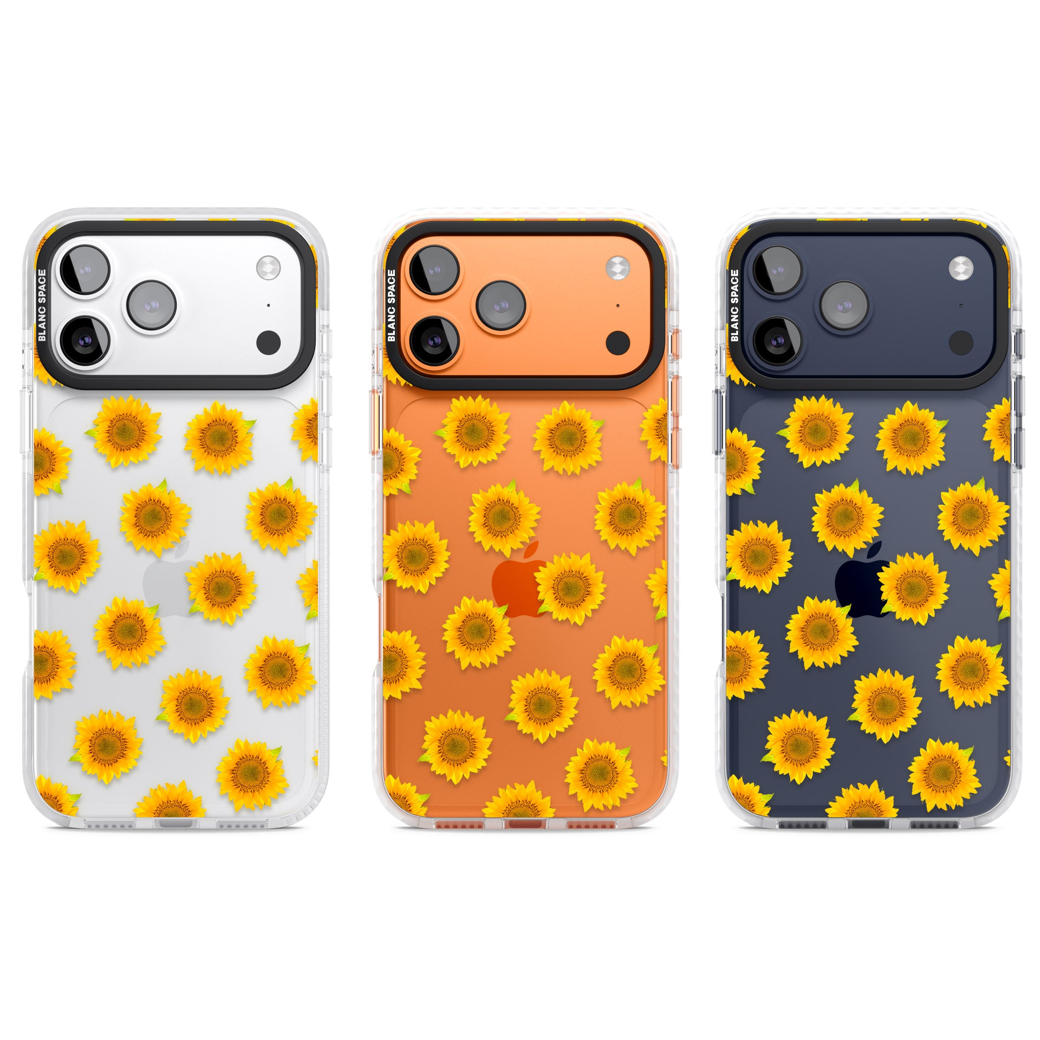 Sunflower Flourish iPhone 17 Pro Impact Clear Phone Case APT Impact Protection