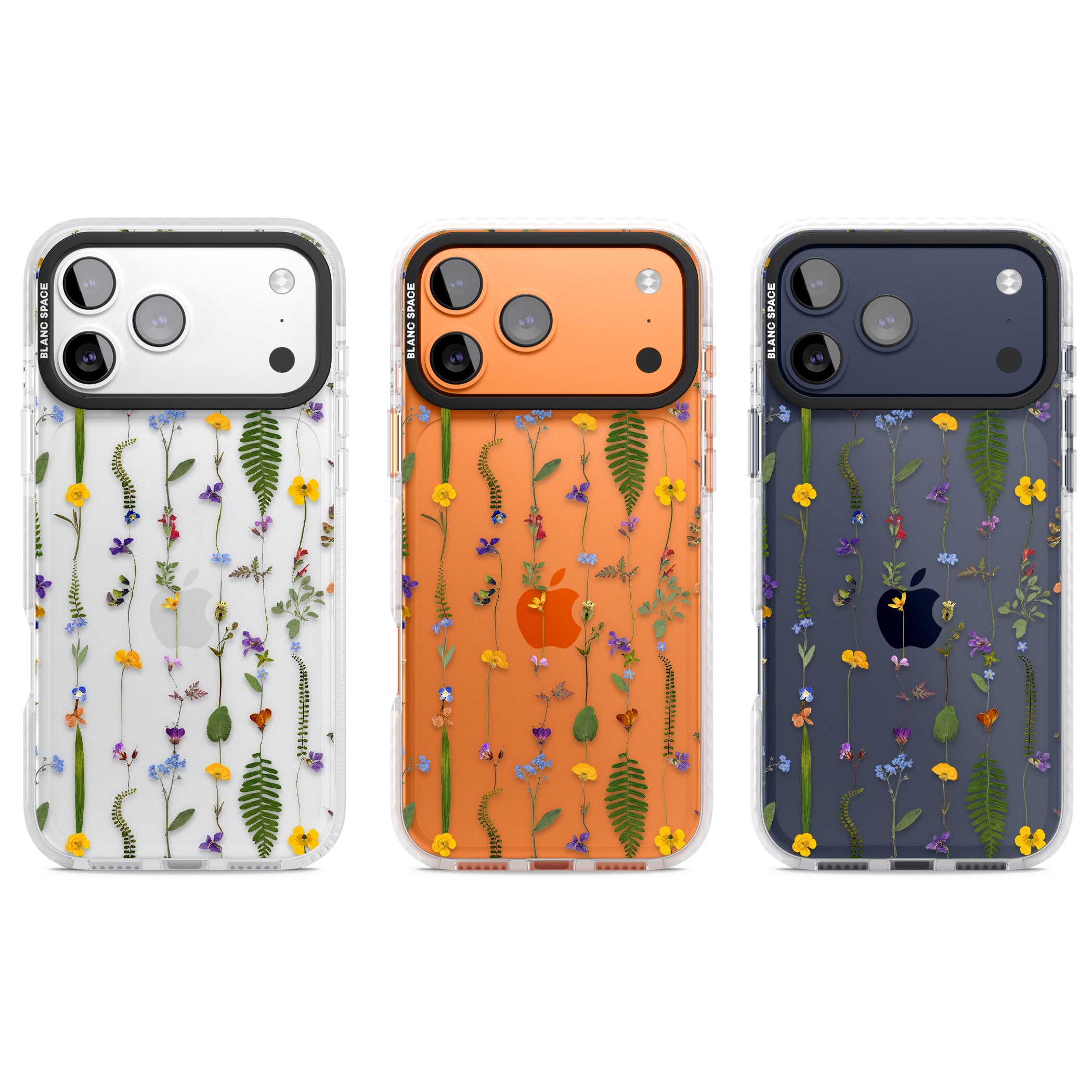 Wildflower Chain iPhone 17 Pro Impact Clear Phone Case APT Impact Protection