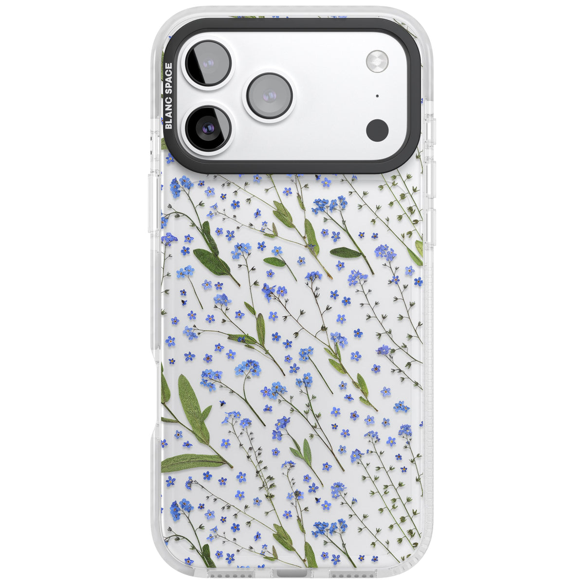 Blue Meadow iPhone 17 Pro Max Impact Clear Phone Case front