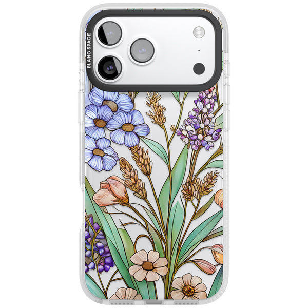 Glass Lavenders & Daisies