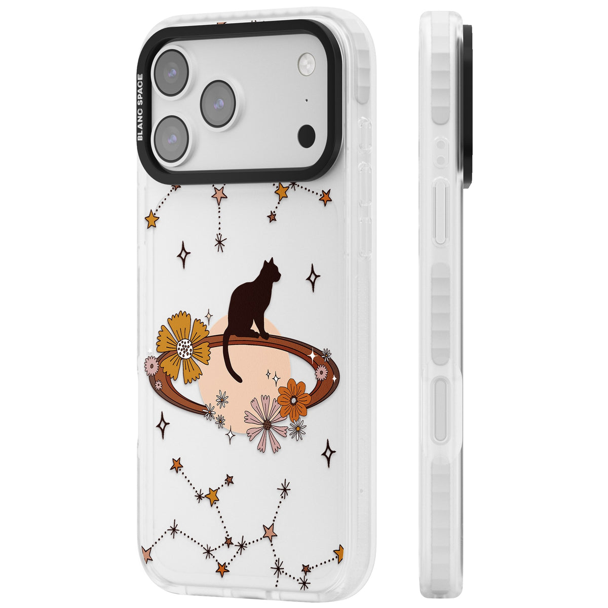 Feline Phenomenon iPhone 17 Pro Max Impact Clear Phone Case side