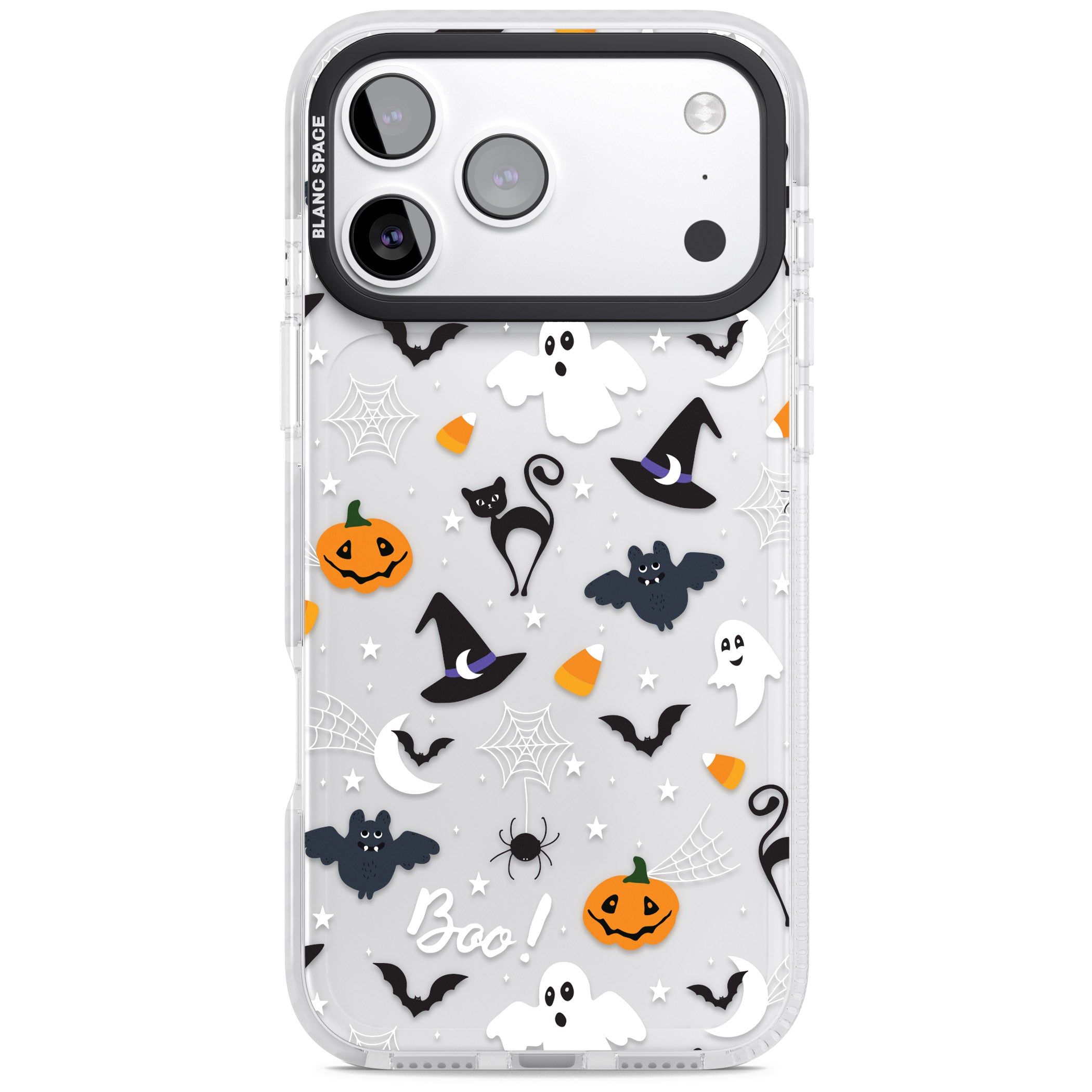 Halloween Mix Pattern iPhone 17 Pro Impact Clear Phone Case