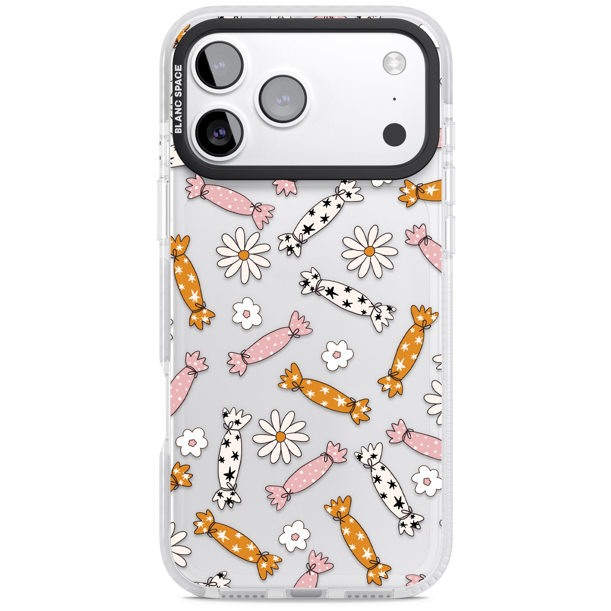 Floral Candy iPhone 17 Pro Impact Clear Phone Case