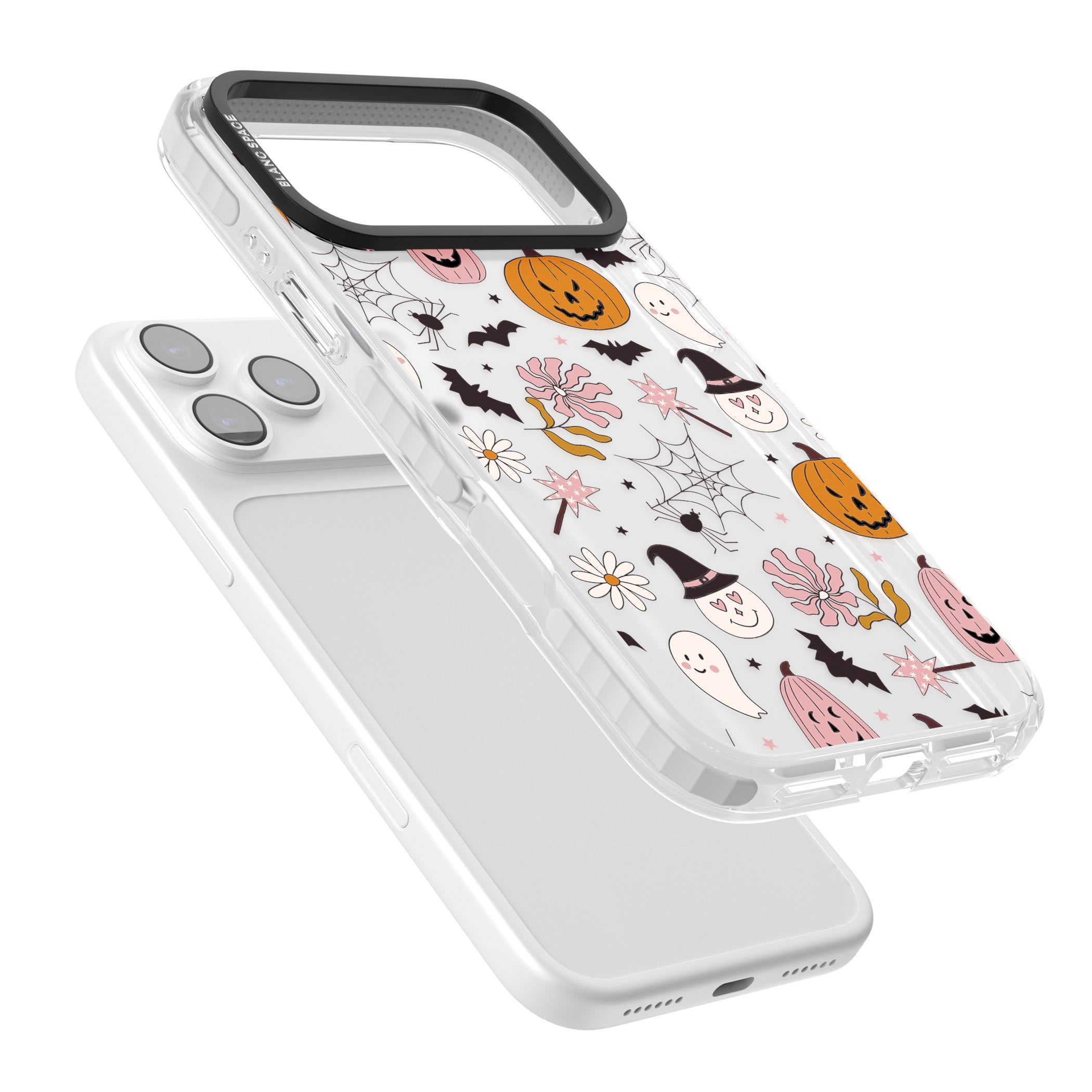 Spooky Mix iPhone 17 Pro Impact Clear Phone Case Colours