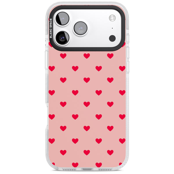 Small Heart Pattern: Red & Pink