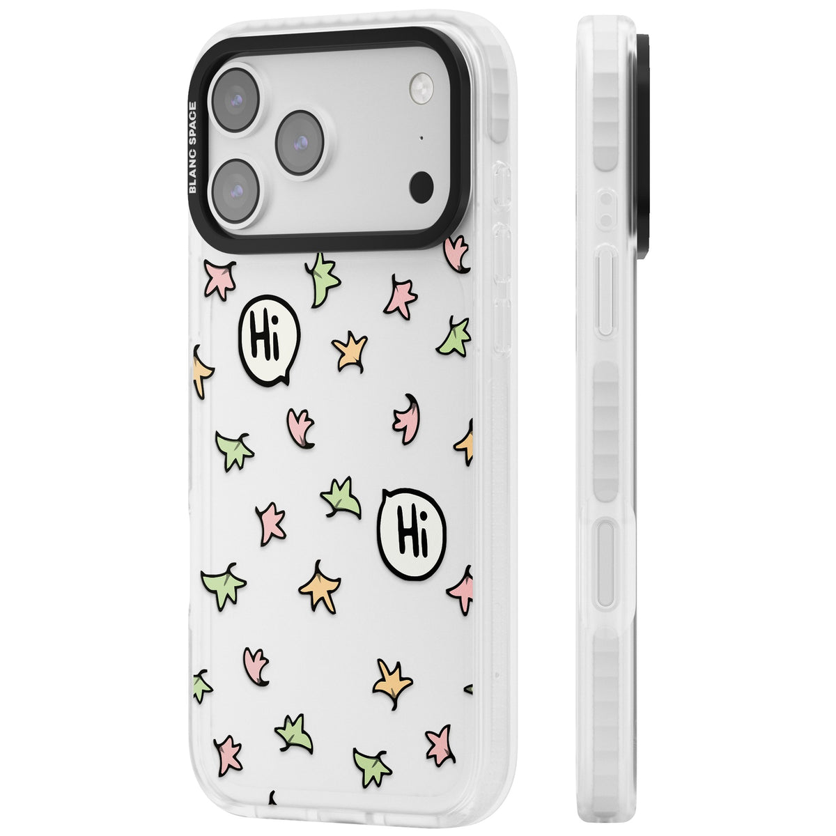 Heartstopper Leaves iPhone 17 Pro Max Impact Clear Phone Case side