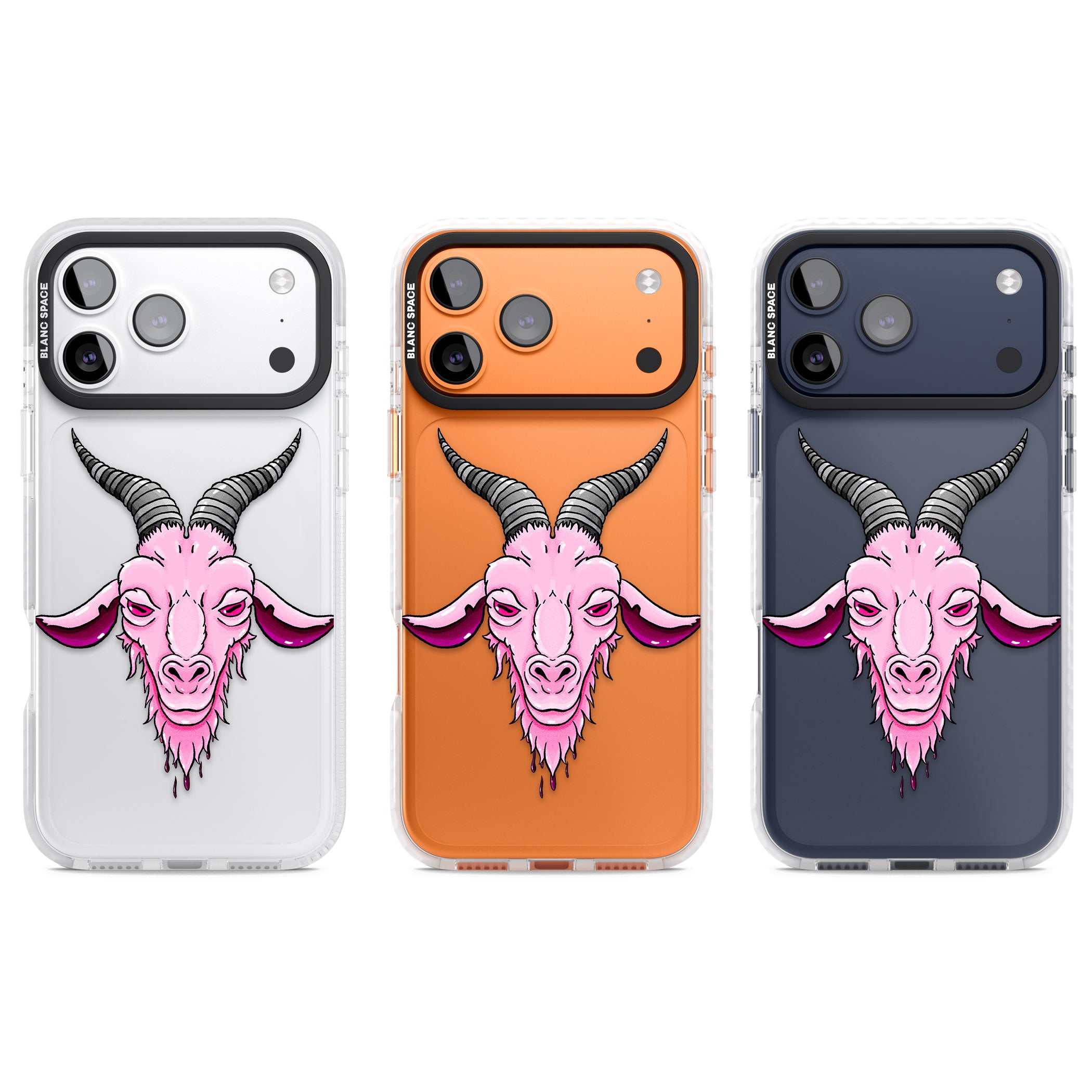 Ba Phomet iPhone 17 Pro Impact Clear Phone Case APT Impact Protection