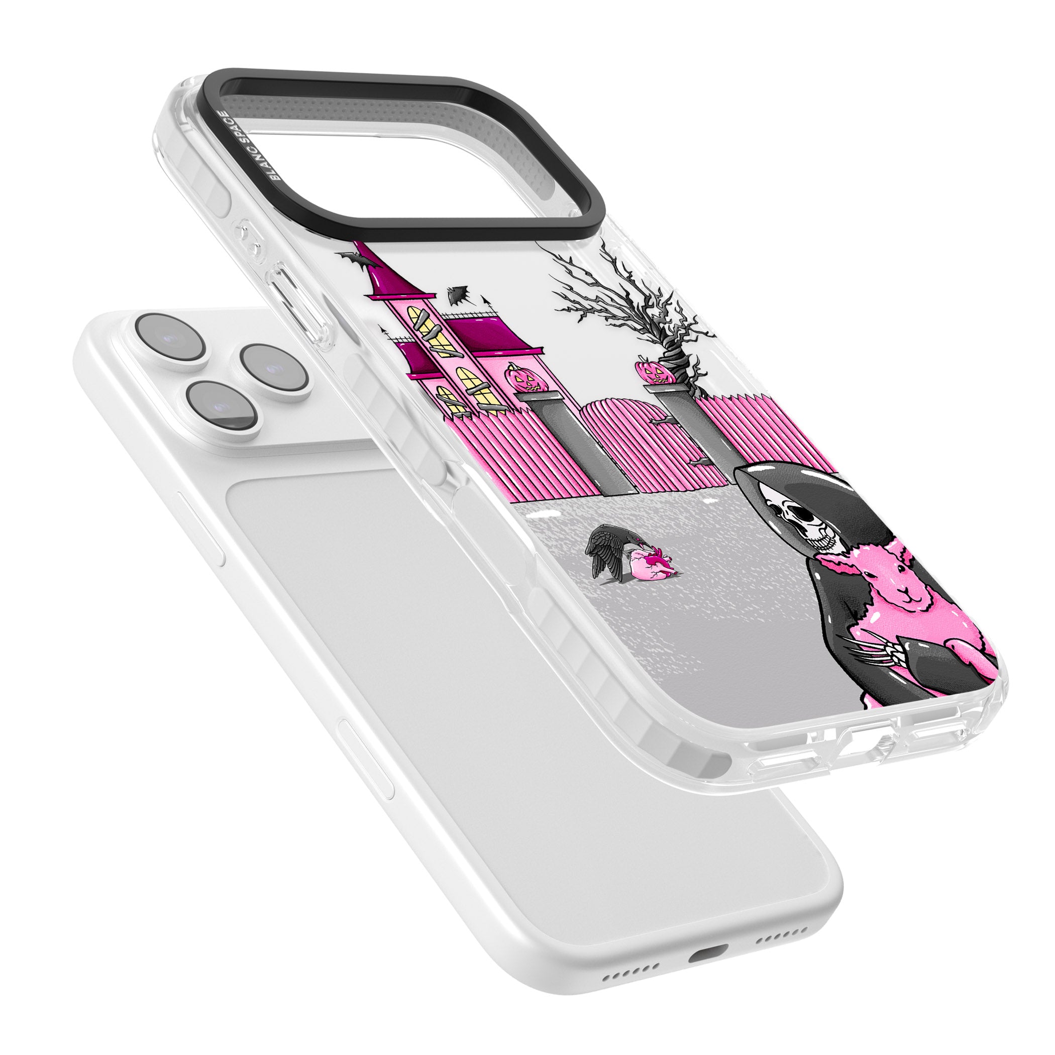 Left With My Heart iPhone 17 Pro Impact Clear Phone Case Colours