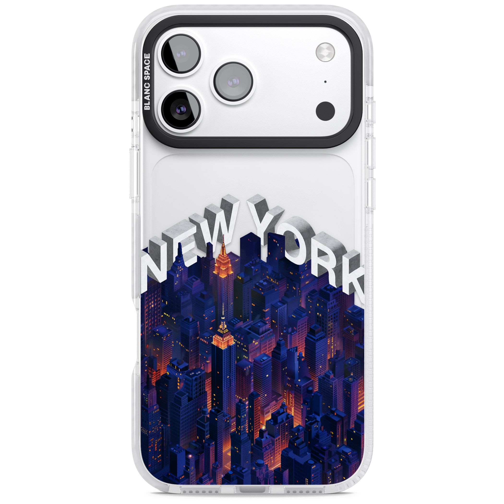 New York City iPhone 17 Pro Impact Clear Phone Case