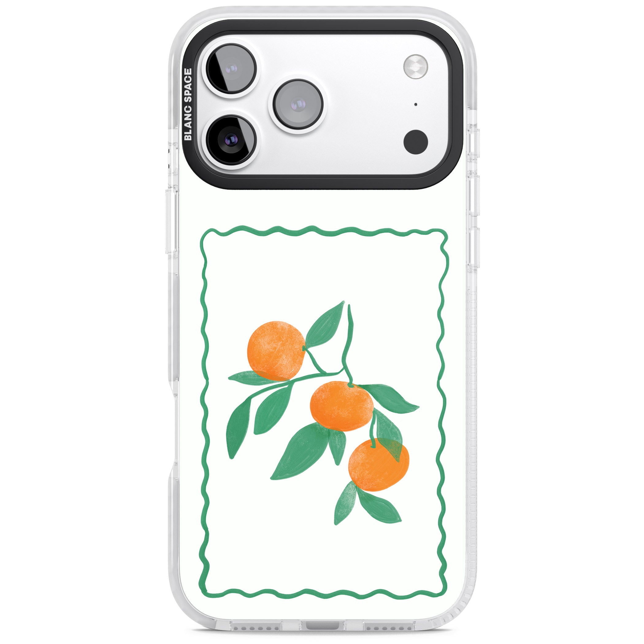 Italian Oranges iPhone 17 Pro Impact Clear Phone Case