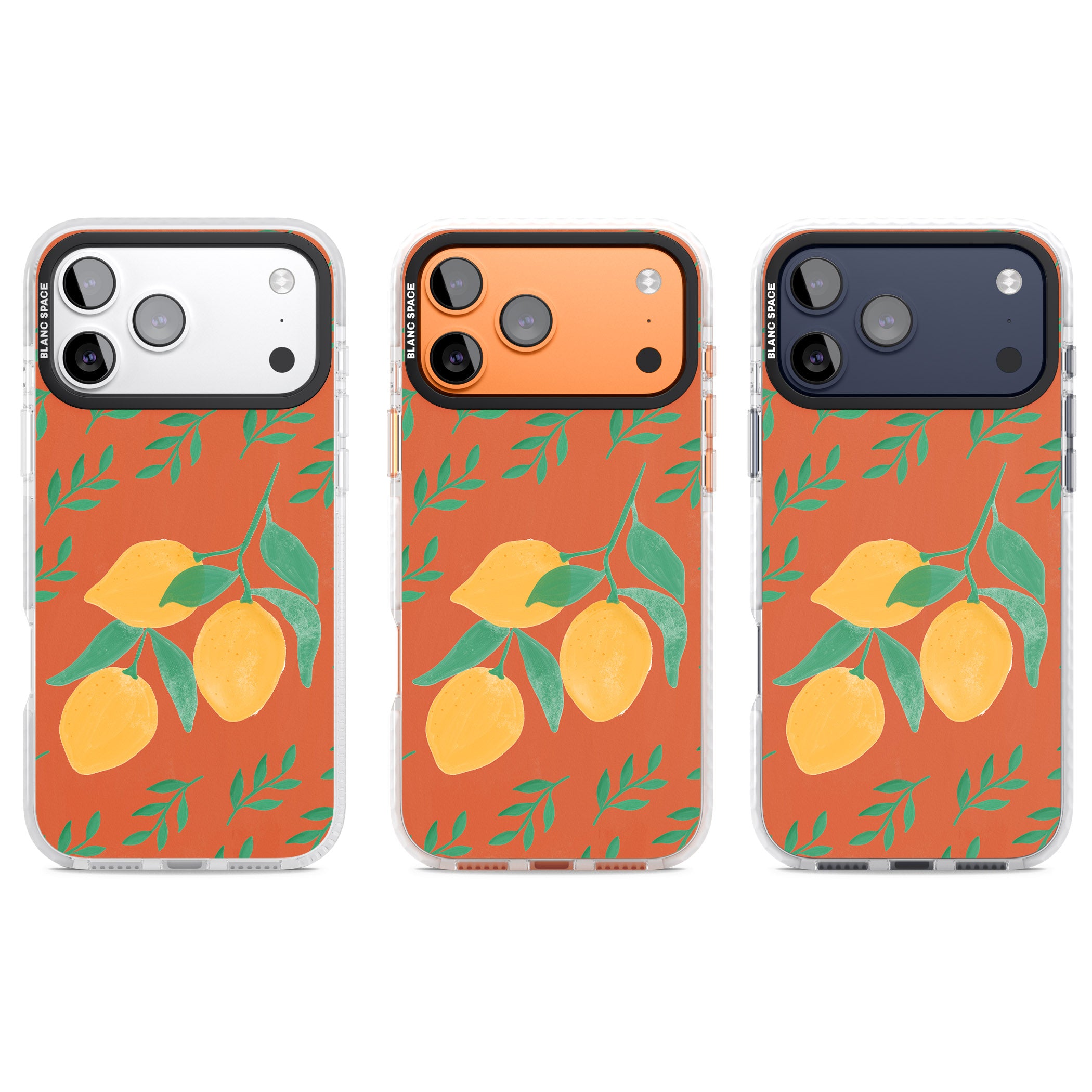 Tuscan Lemons iPhone 17 Pro Impact Clear Phone Case APT Impact Protection