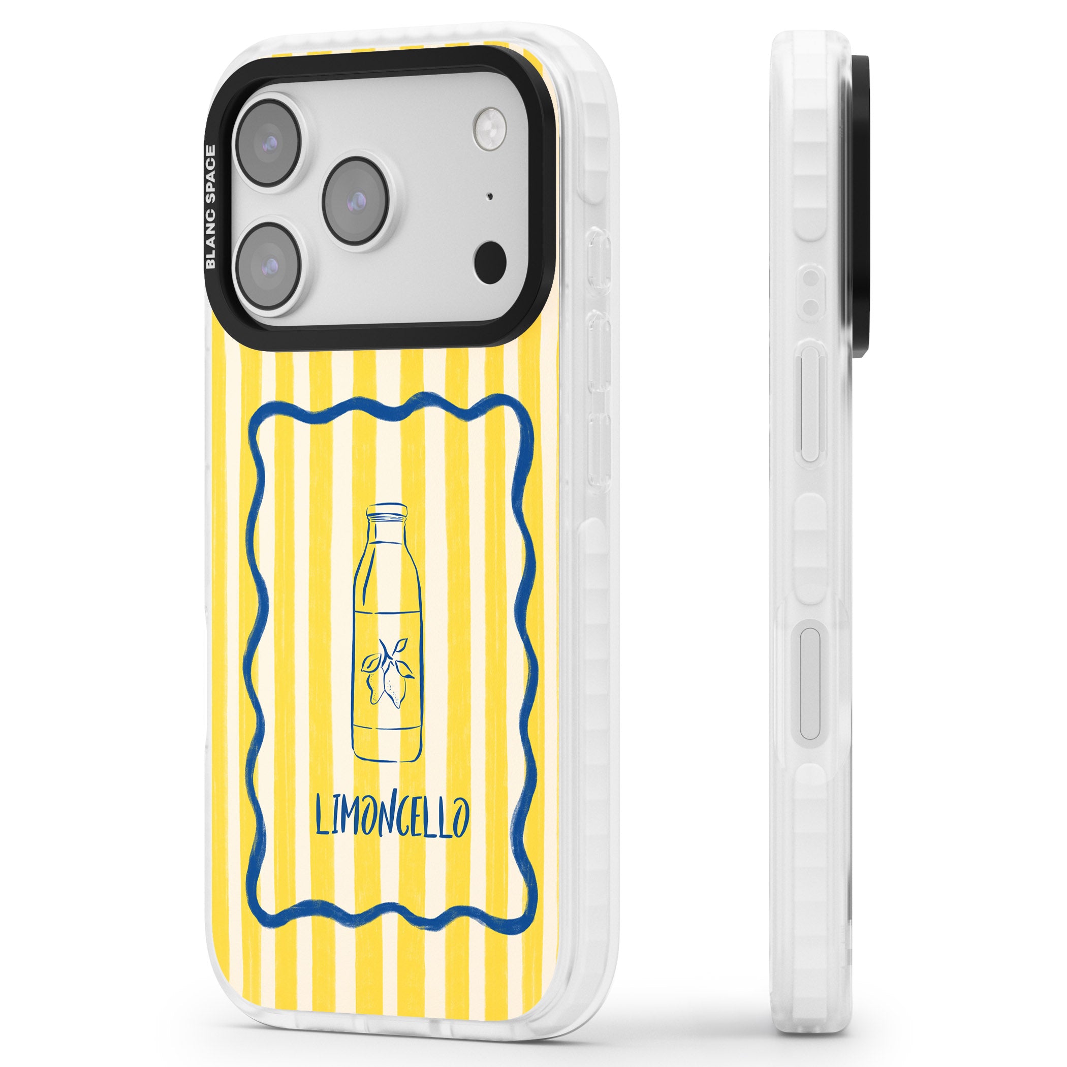 Limoncello iPhone 17 Pro Impact Clear Phone Case Side Profile