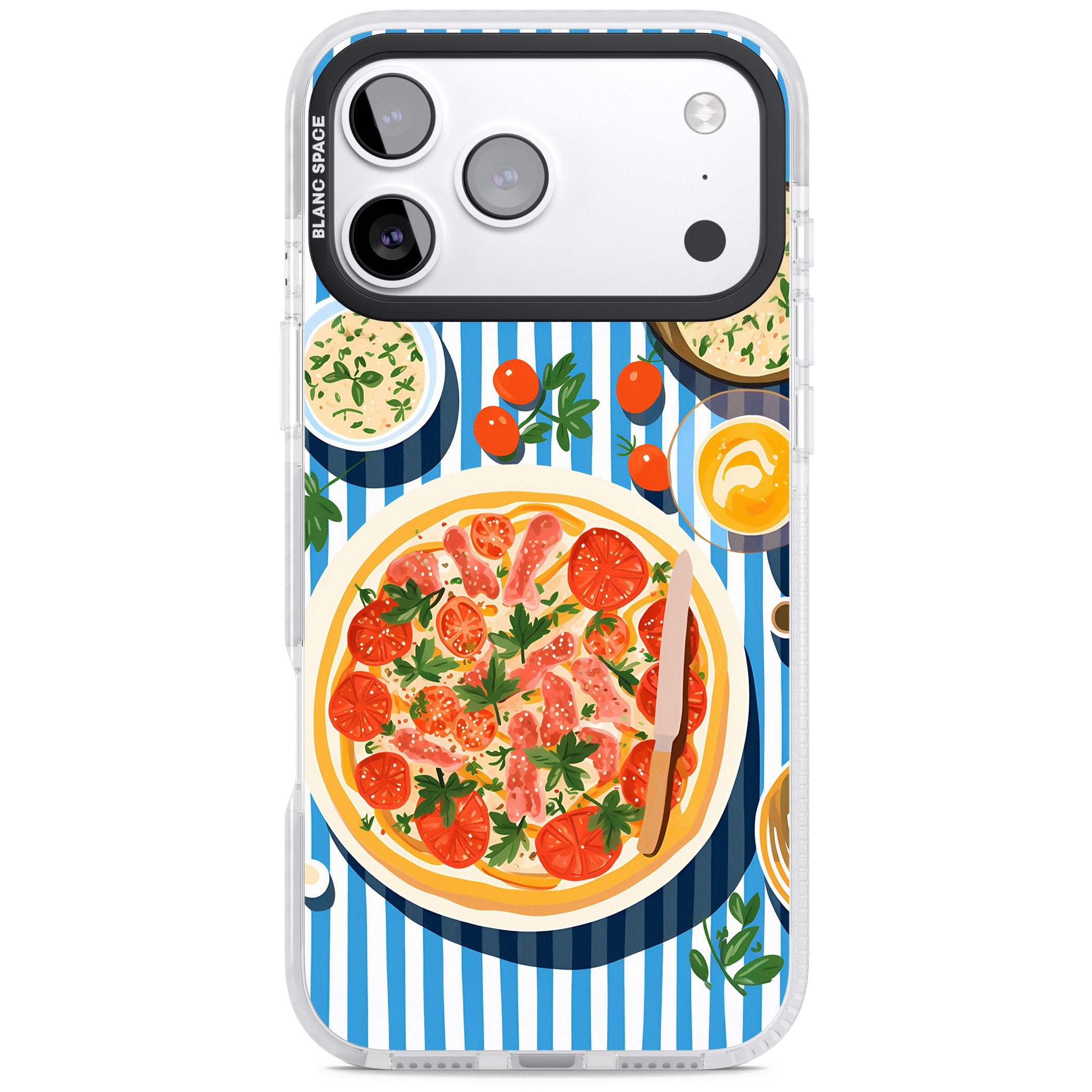 Italian Platter iPhone 17 Pro Impact Clear Phone Case