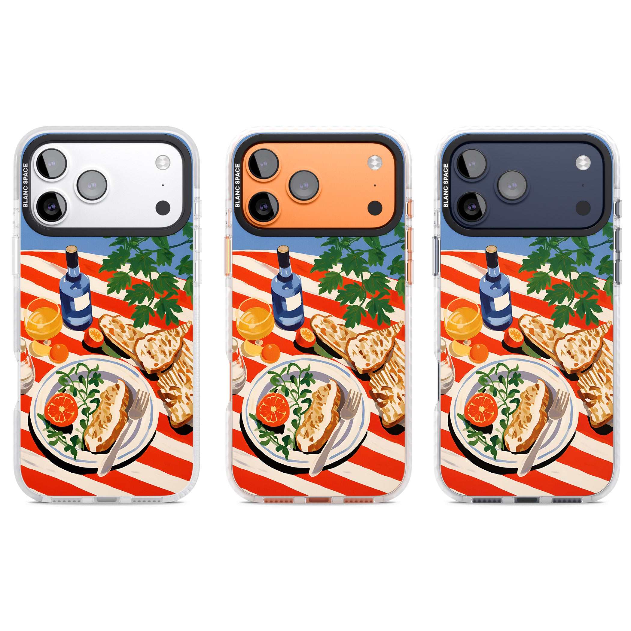 Mediterranean Lunch Table iPhone 17 Pro Impact Clear Phone Case APT Impact Protection