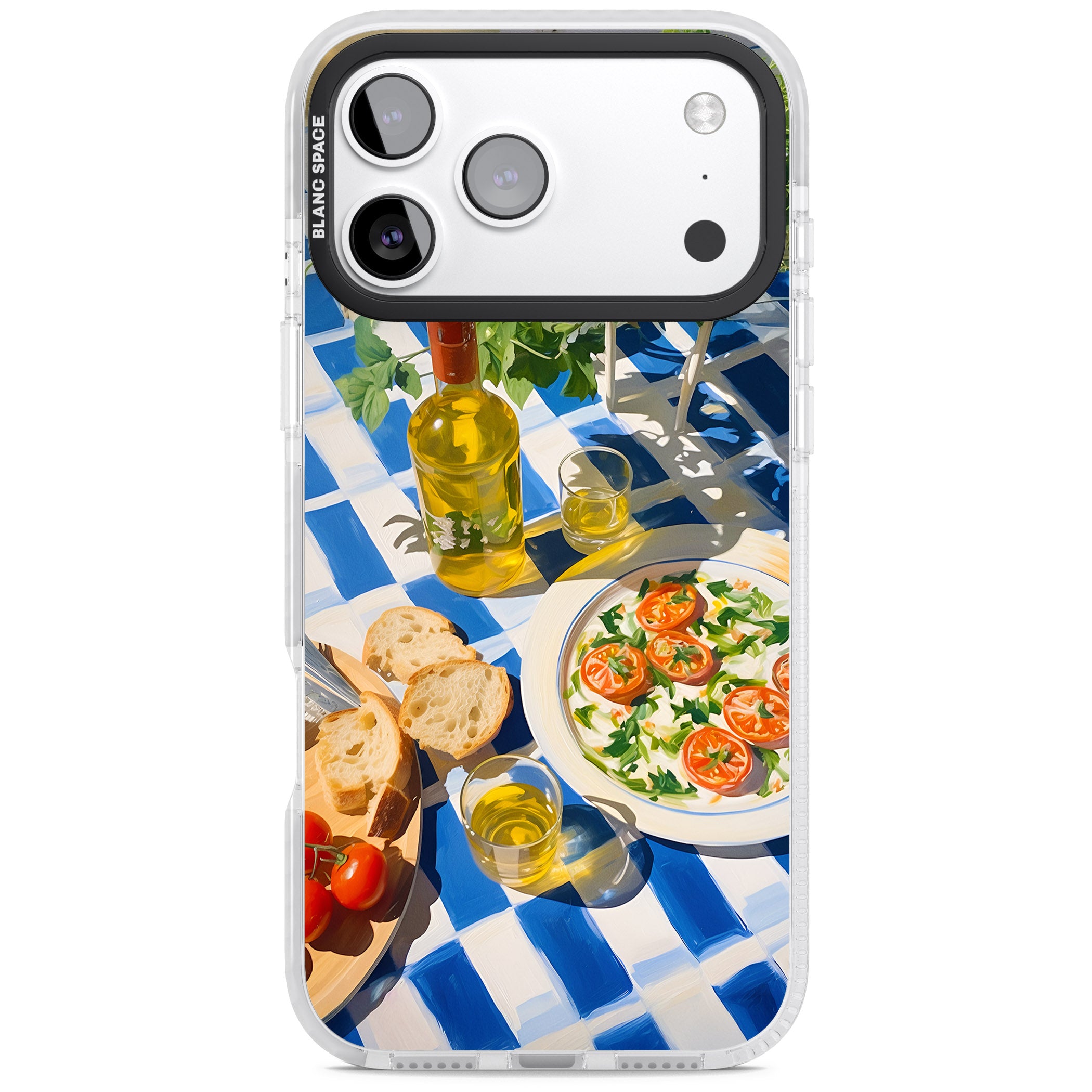 Caprese Salad iPhone 17 Pro Impact Clear Phone Case