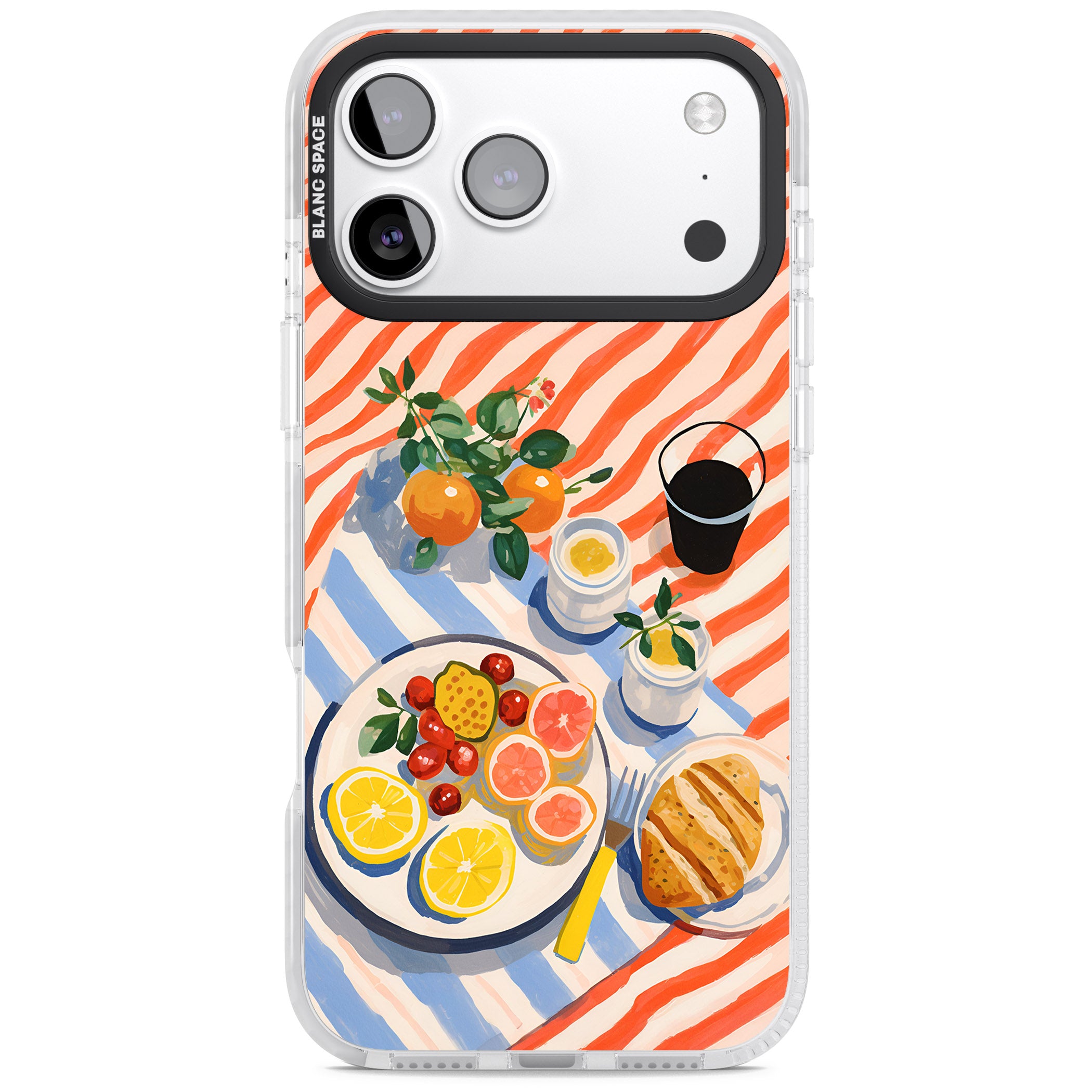 Citrus Picnic iPhone 17 Pro Impact Clear Phone Case