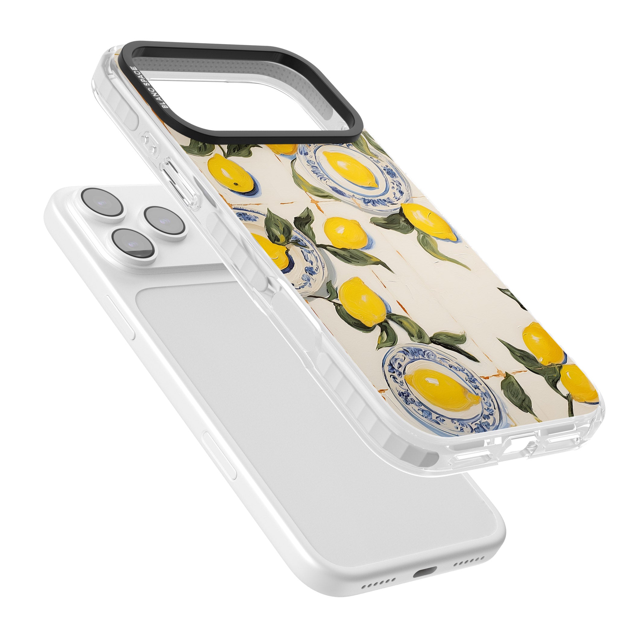 Lemons & Porcelain iPhone 17 Pro Impact Clear Phone Case Colours