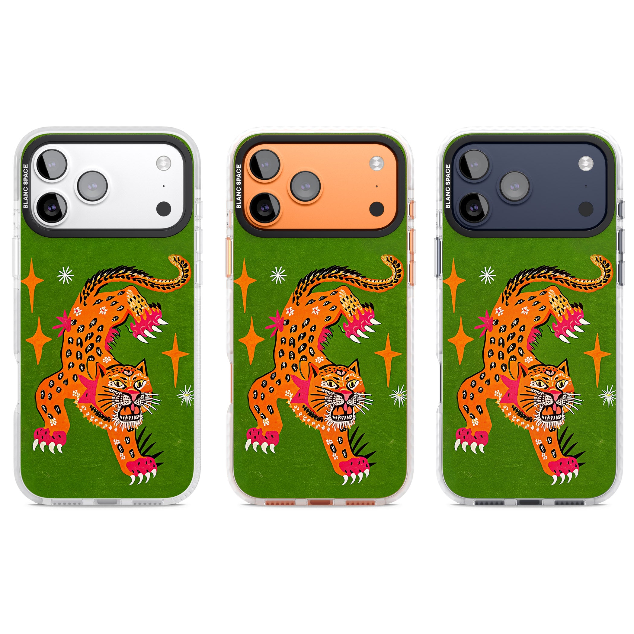 Fierce Jaguar Cat Wallpaper iPhone Case | Blanc Space