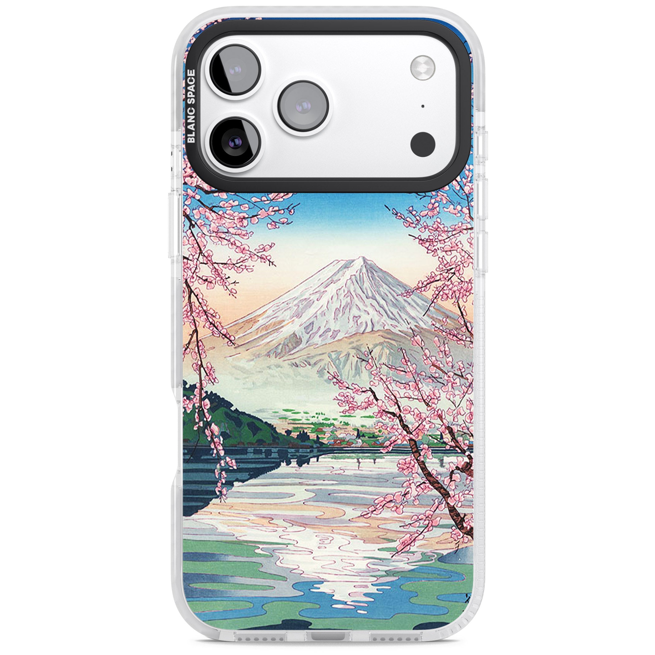 Mt Fuji From Lake Kawaguchi iPhone 17 Pro Impact Clear Phone Case