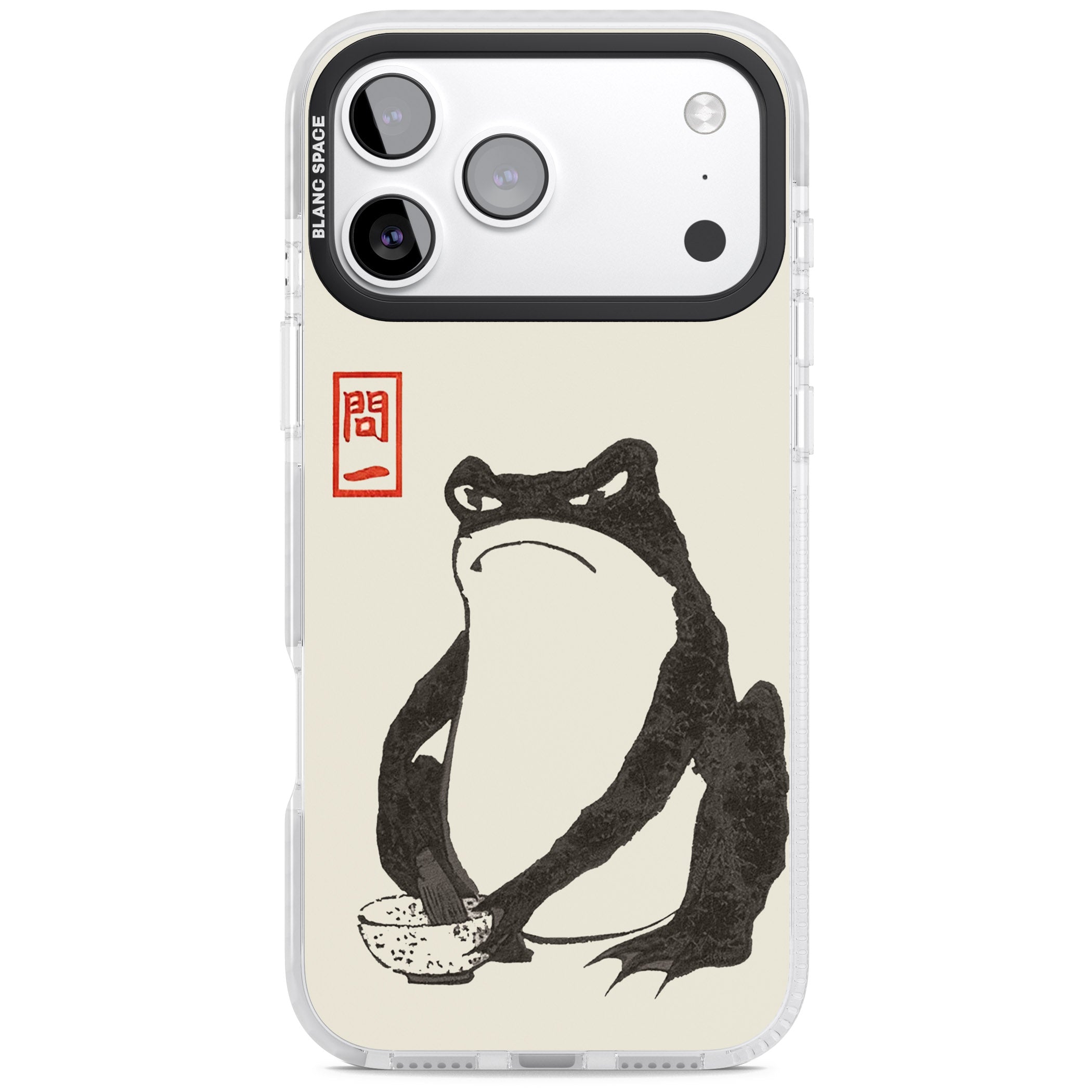 Matsumoto Hoji Grumpy Toad Frog Wallpaper iPhone Case |