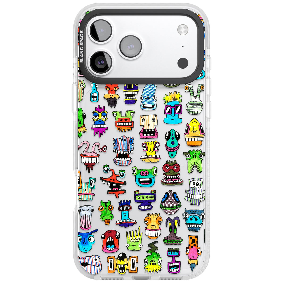 Monster Mash iPhone 17 Pro Max Impact Clear Phone Case front