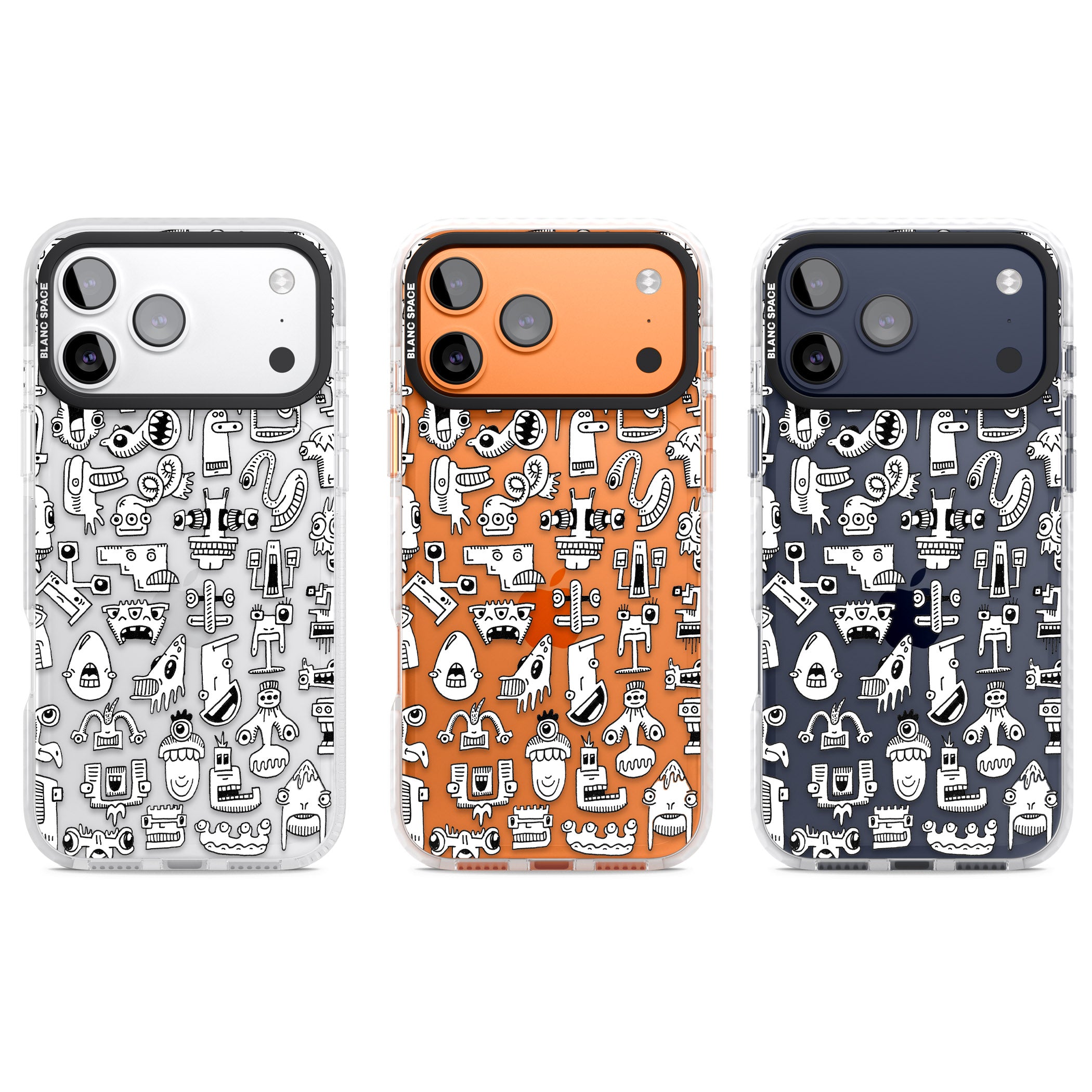 Weird Friends iPhone 17 Pro Impact Clear Phone Case APT Impact Protection