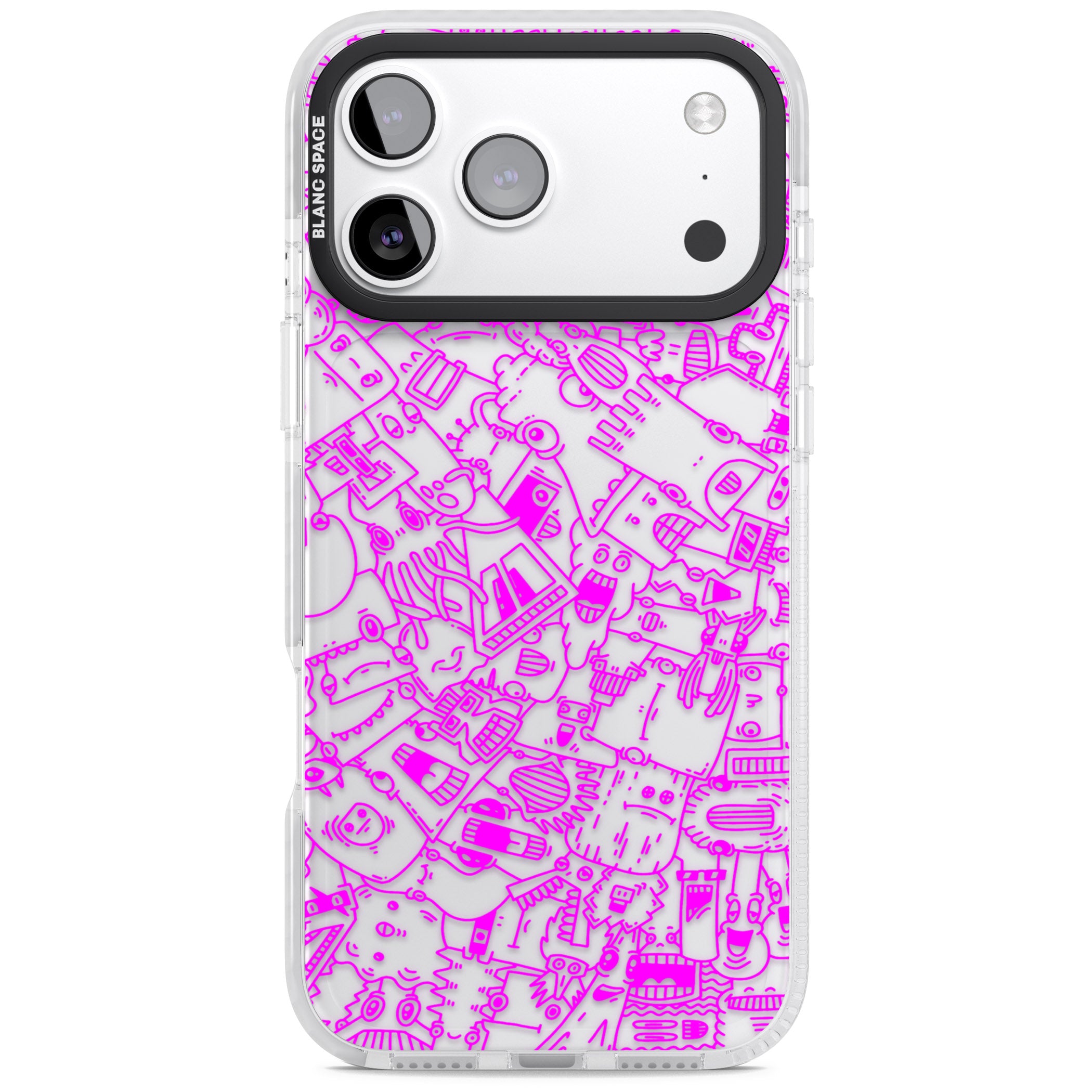 Pink Pals iPhone 17 Pro Impact Clear Phone Case