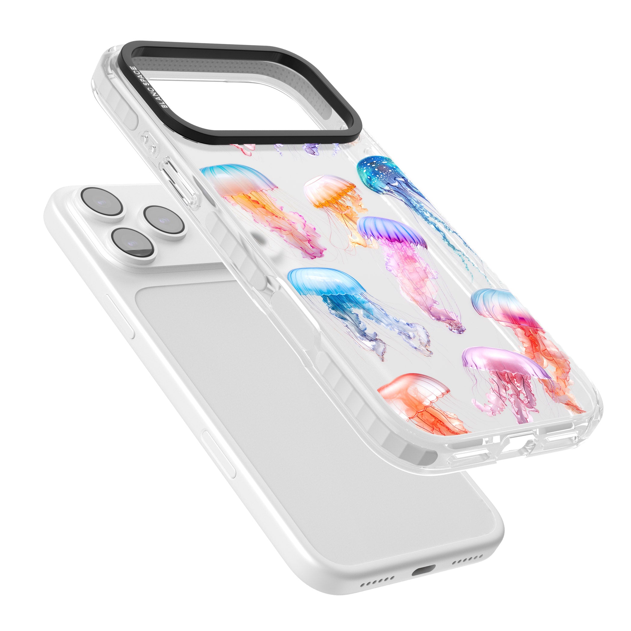 Vibrant Jellyfish iPhone 17 Pro Impact Clear Phone Case Colours